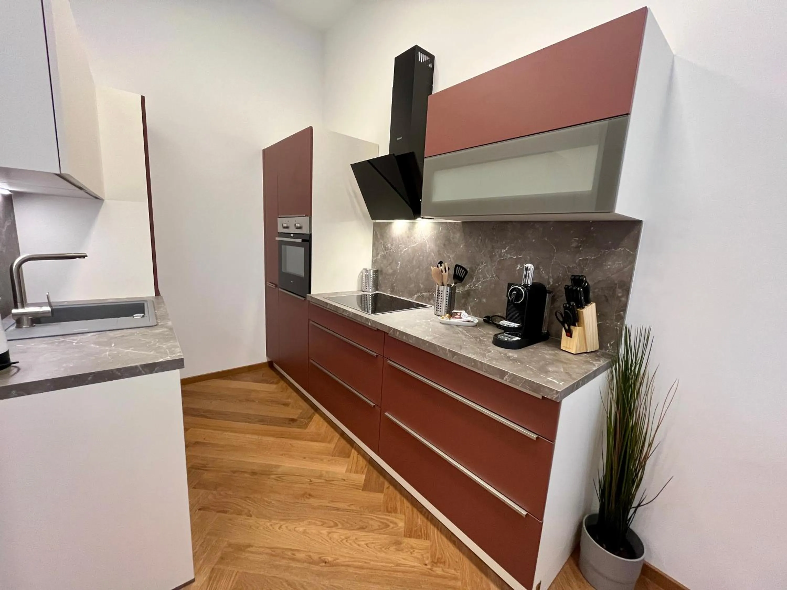 Kitchen or kitchenette in Street Living Hotel - Apartments