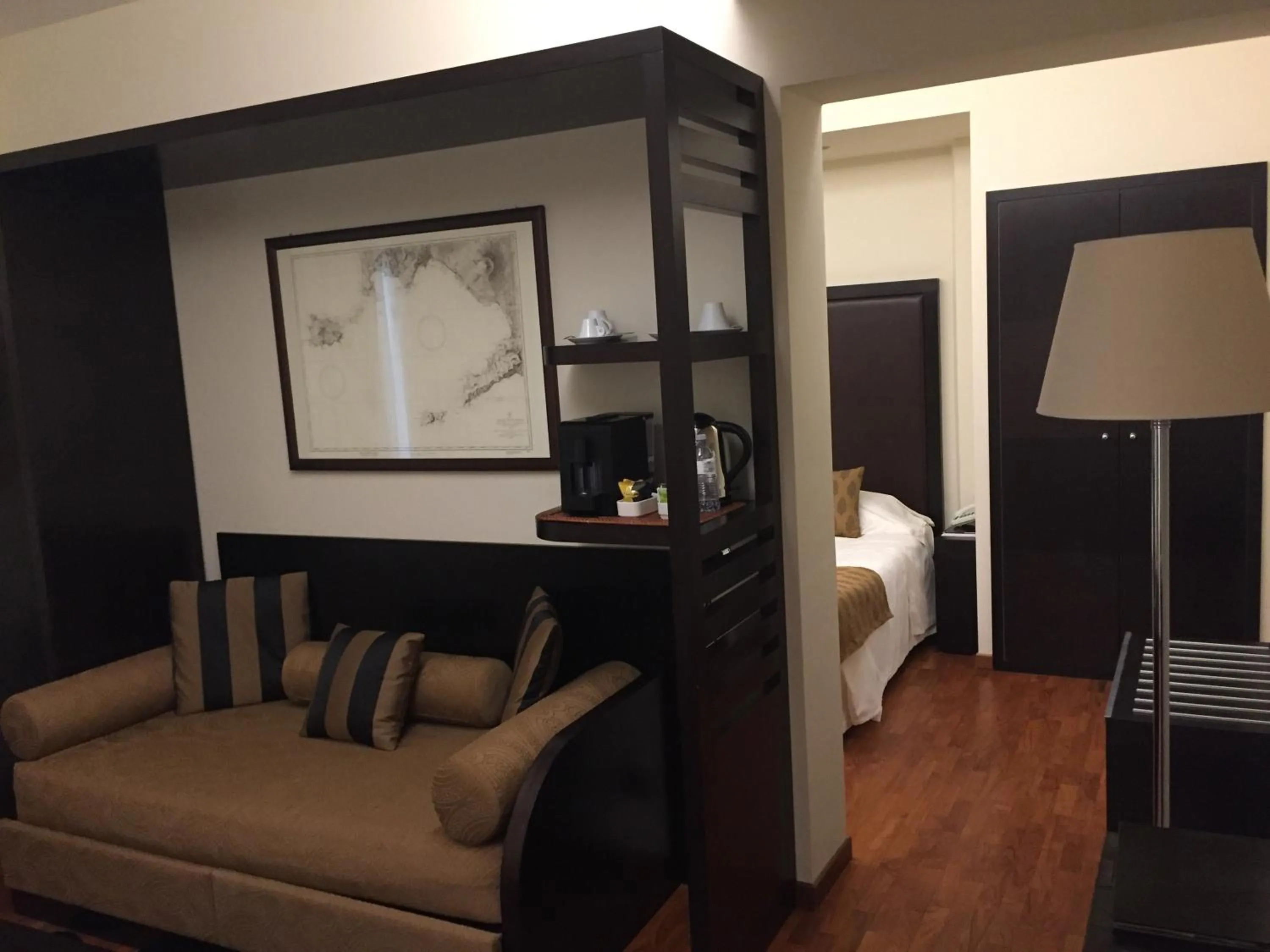 Seating area, Bed in Terrazza Marconi Hotel&Spamarine