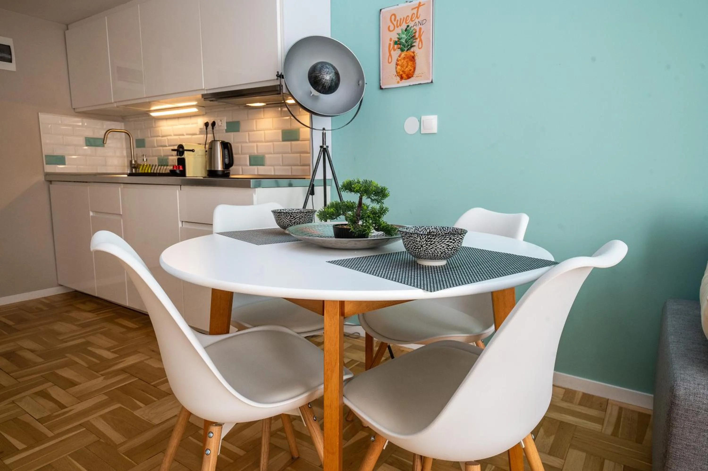 Kitchen or kitchenette in Palms Apartments Budapest