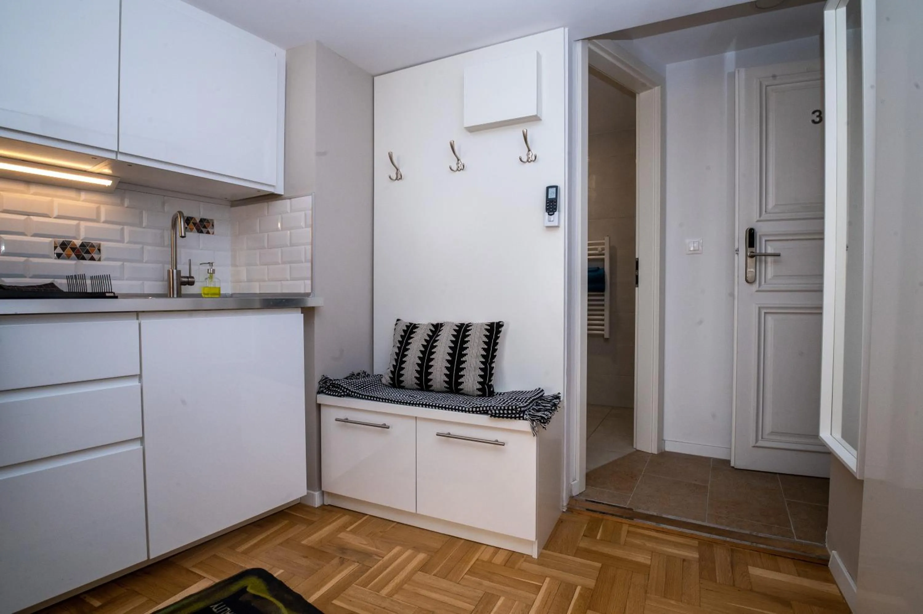 Kitchen or kitchenette in Palms Apartments Budapest