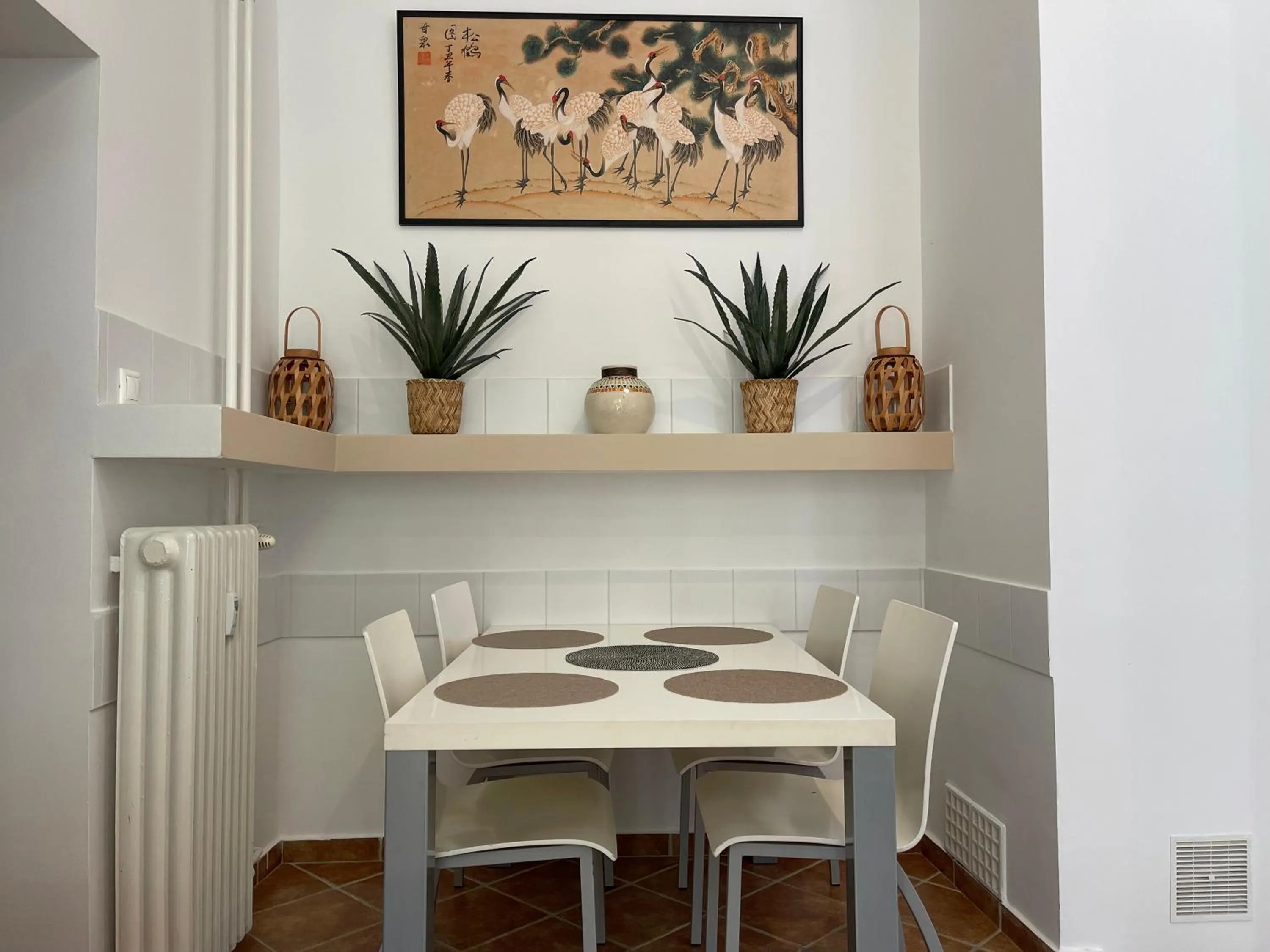 Seating area in Palms Apartments Budapest