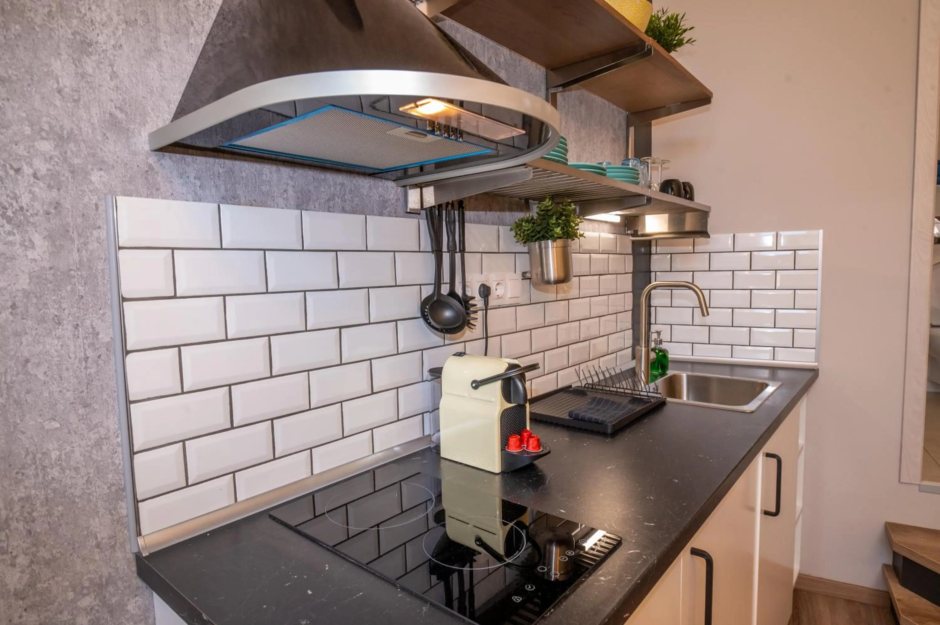 Kitchen or kitchenette in Palms Apartments Budapest