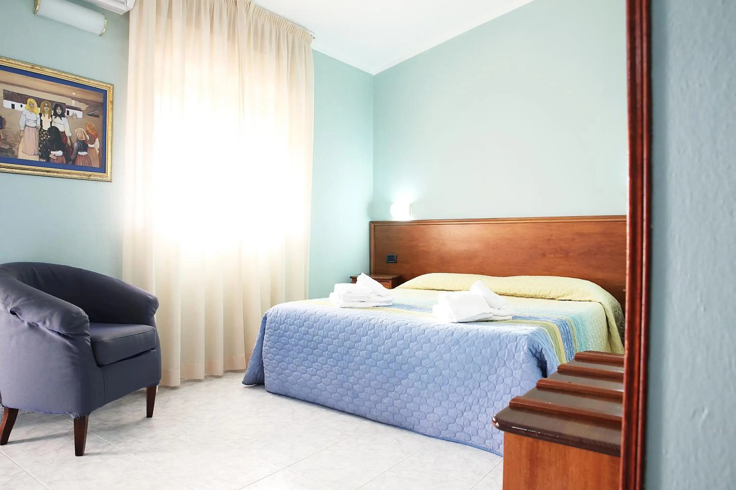 Bed in Pausania Inn Bed in Pausania Inn