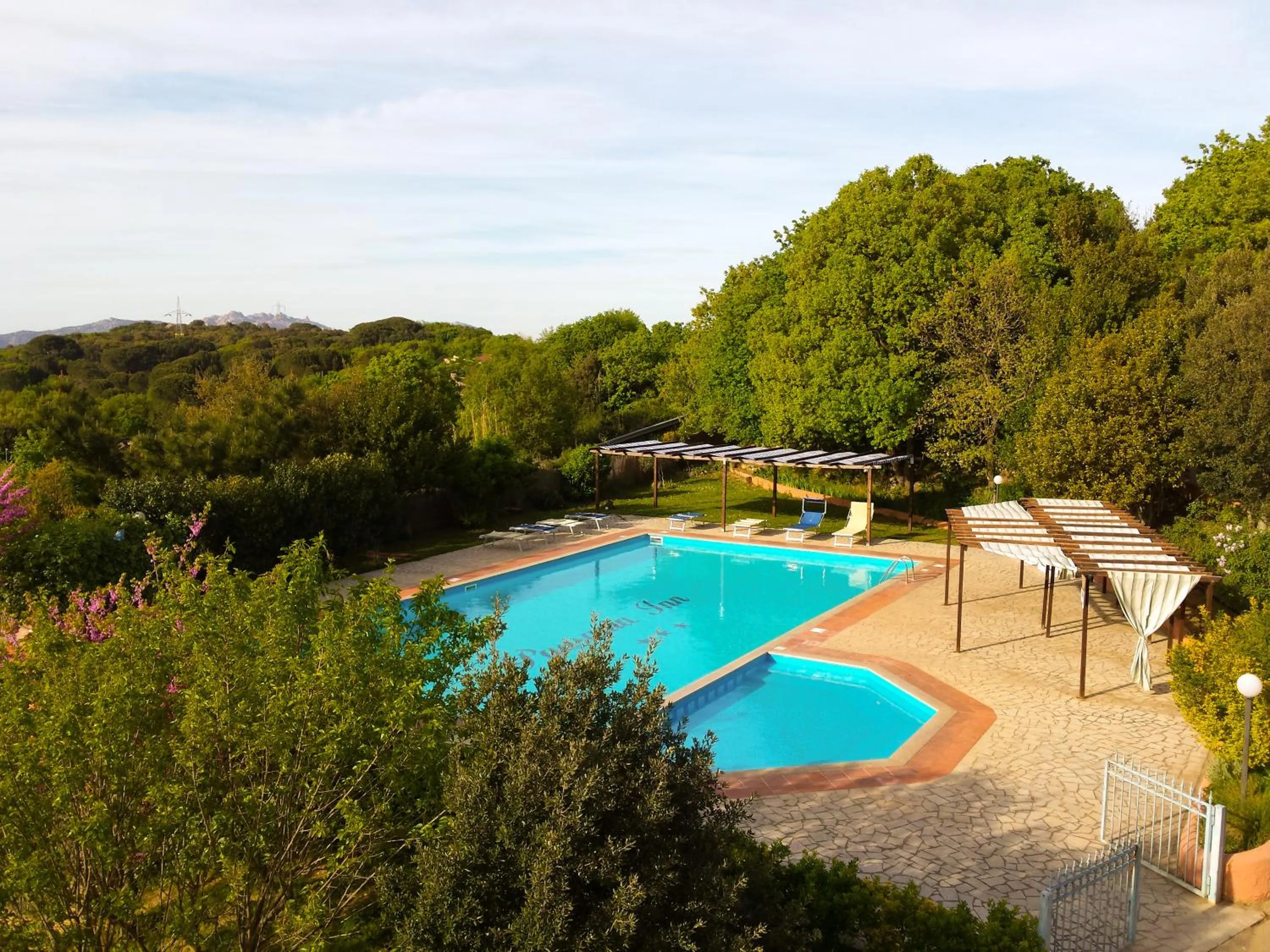 Swimming pool in Pausania Inn