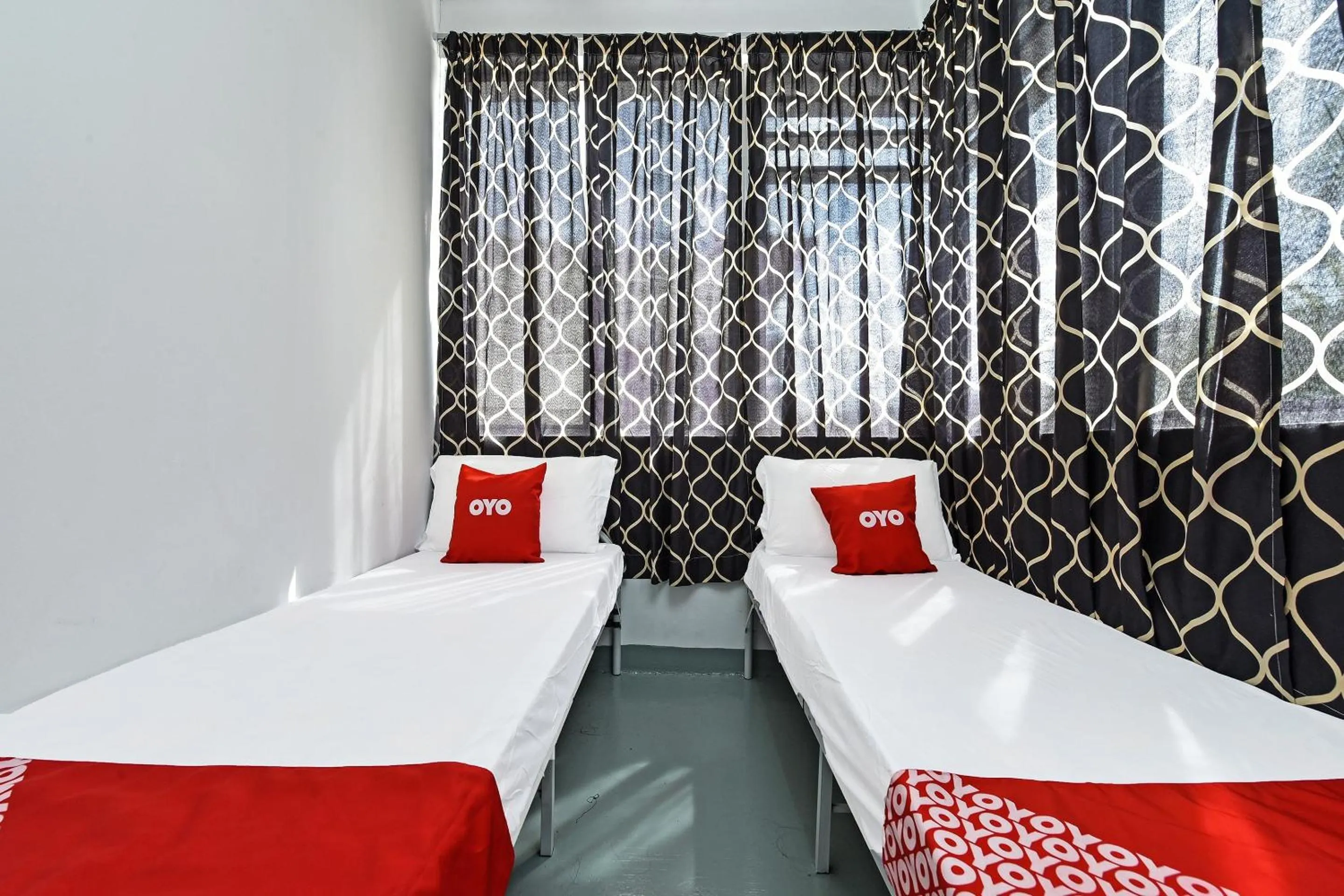 Bedroom, Bed in Hotel O Sri Rampai Metro Hostel