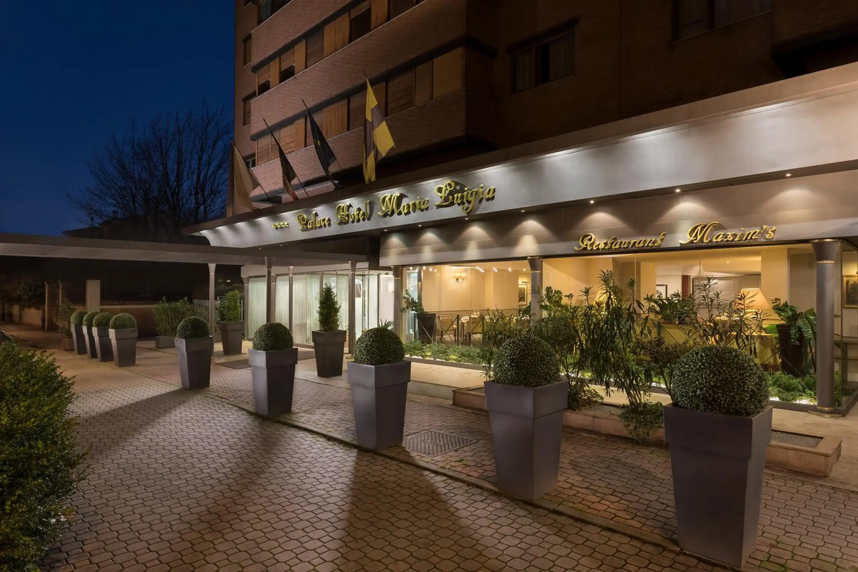 Facade/entrance in Sina Maria Luigia Facade/entrance in Sina Maria Luigia