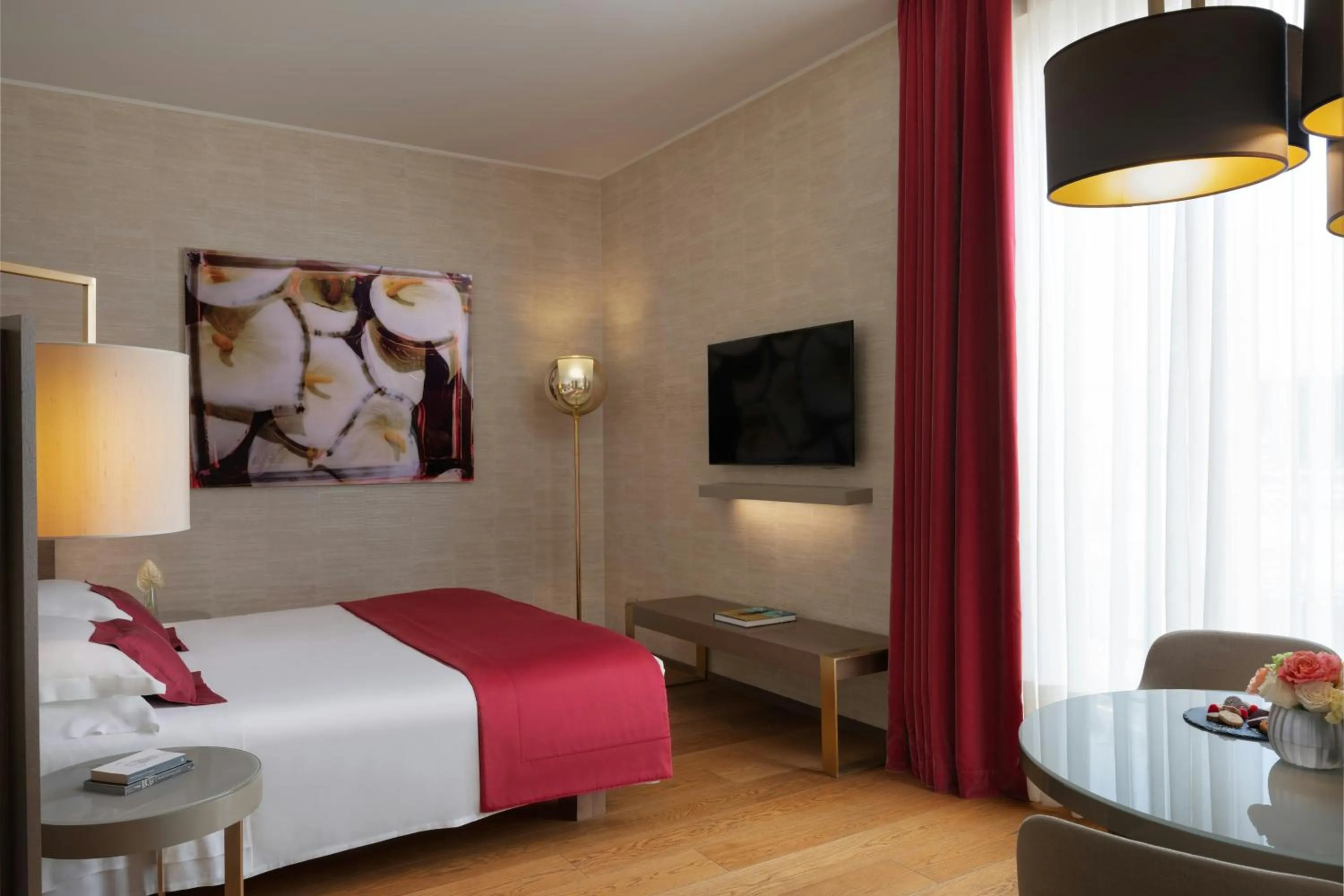 Photo of the whole room, Bed in Rosa Grand Milano - Starhotels Collezione