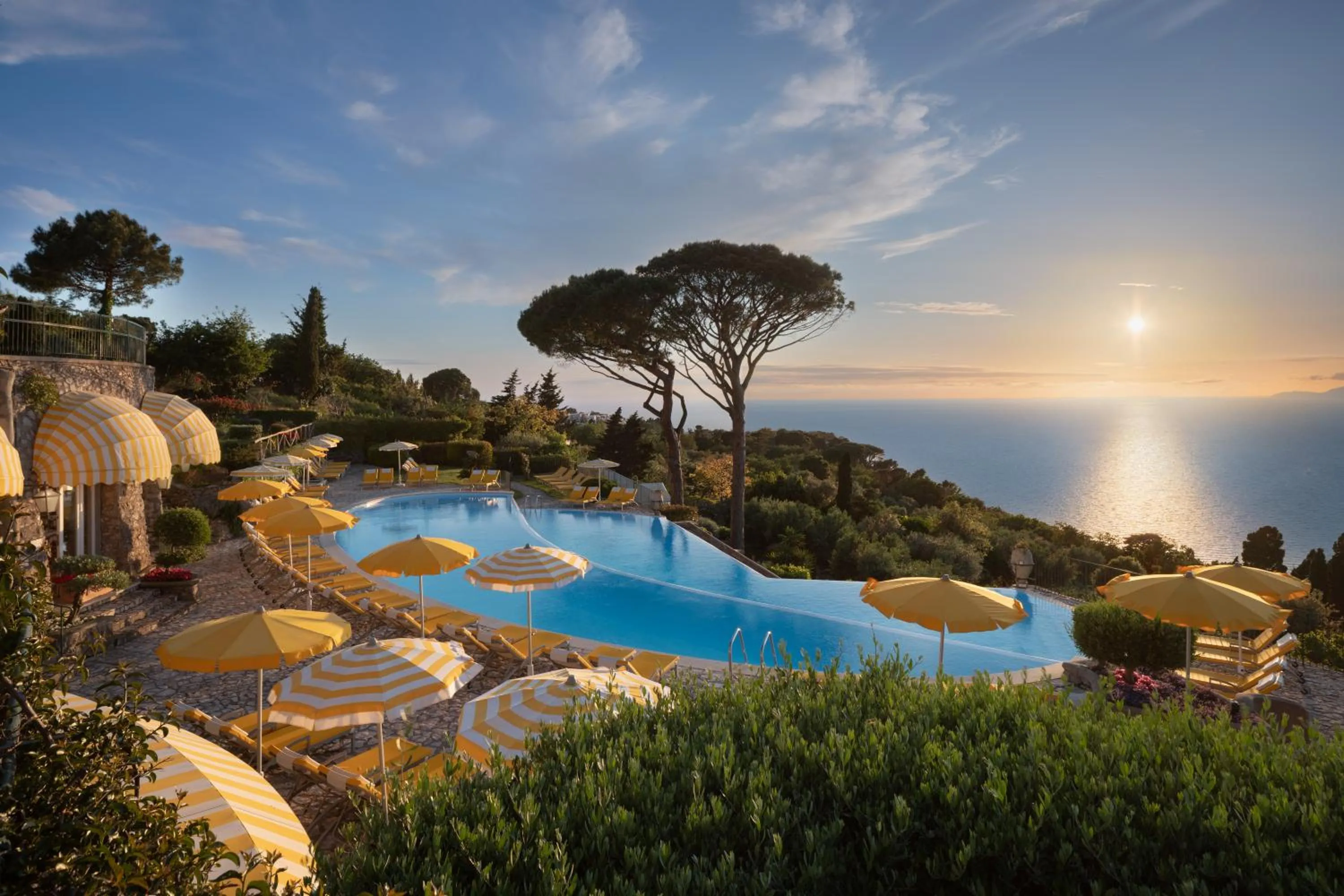 Pool view in Hotel Caesar Augustus