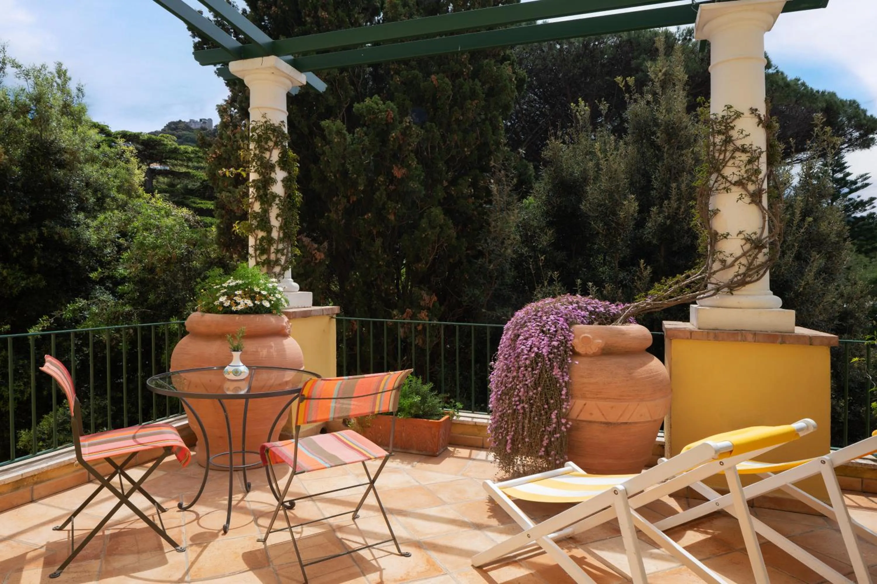 Patio in Hotel Caesar Augustus