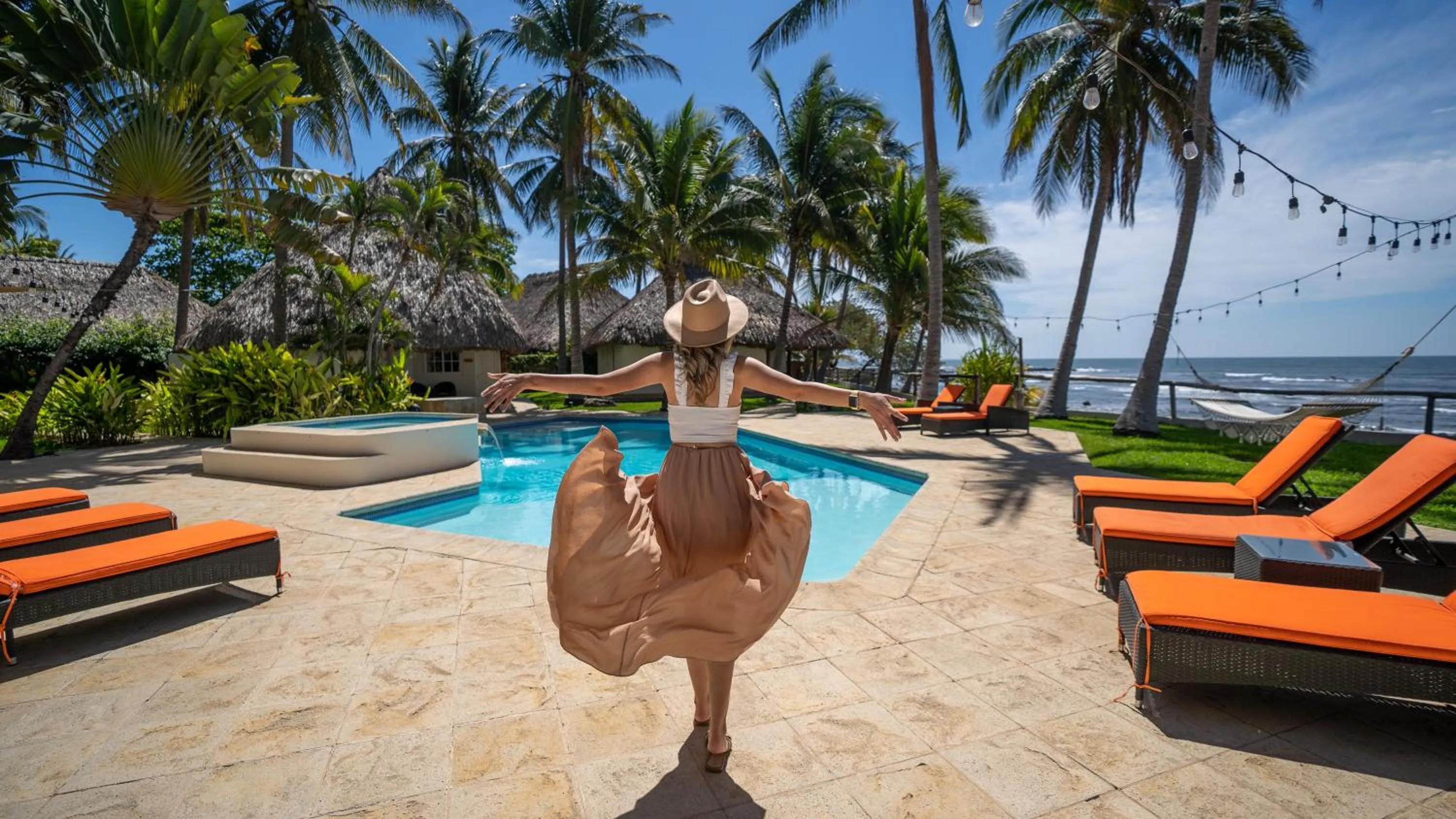 Swimming pool in Casa del Golfo El Salvador
