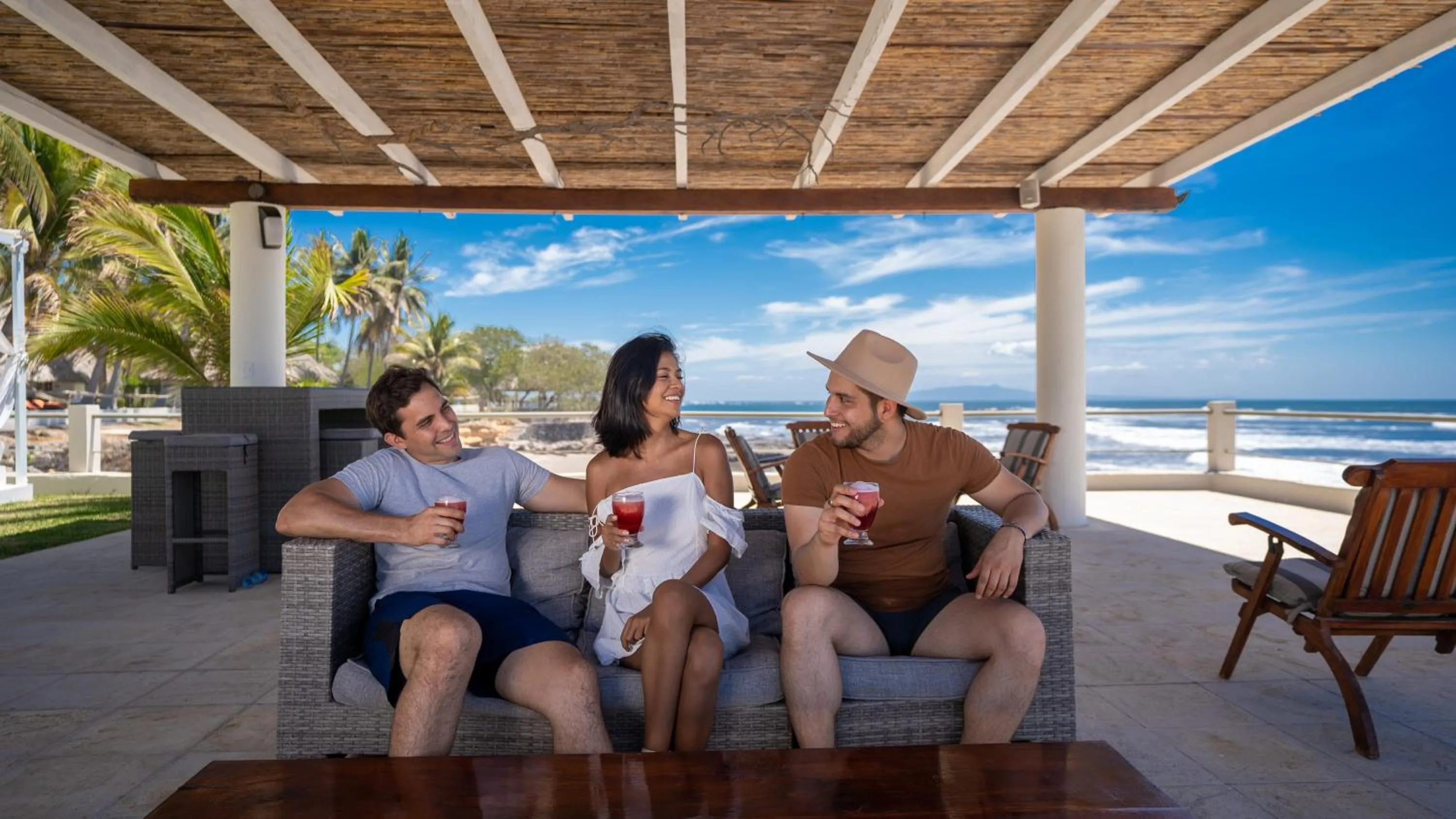 People in Casa del Golfo El Salvador
