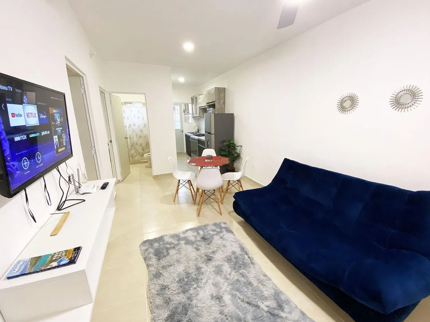 Living room in El Wayak - Con Piscina Parking y Parque