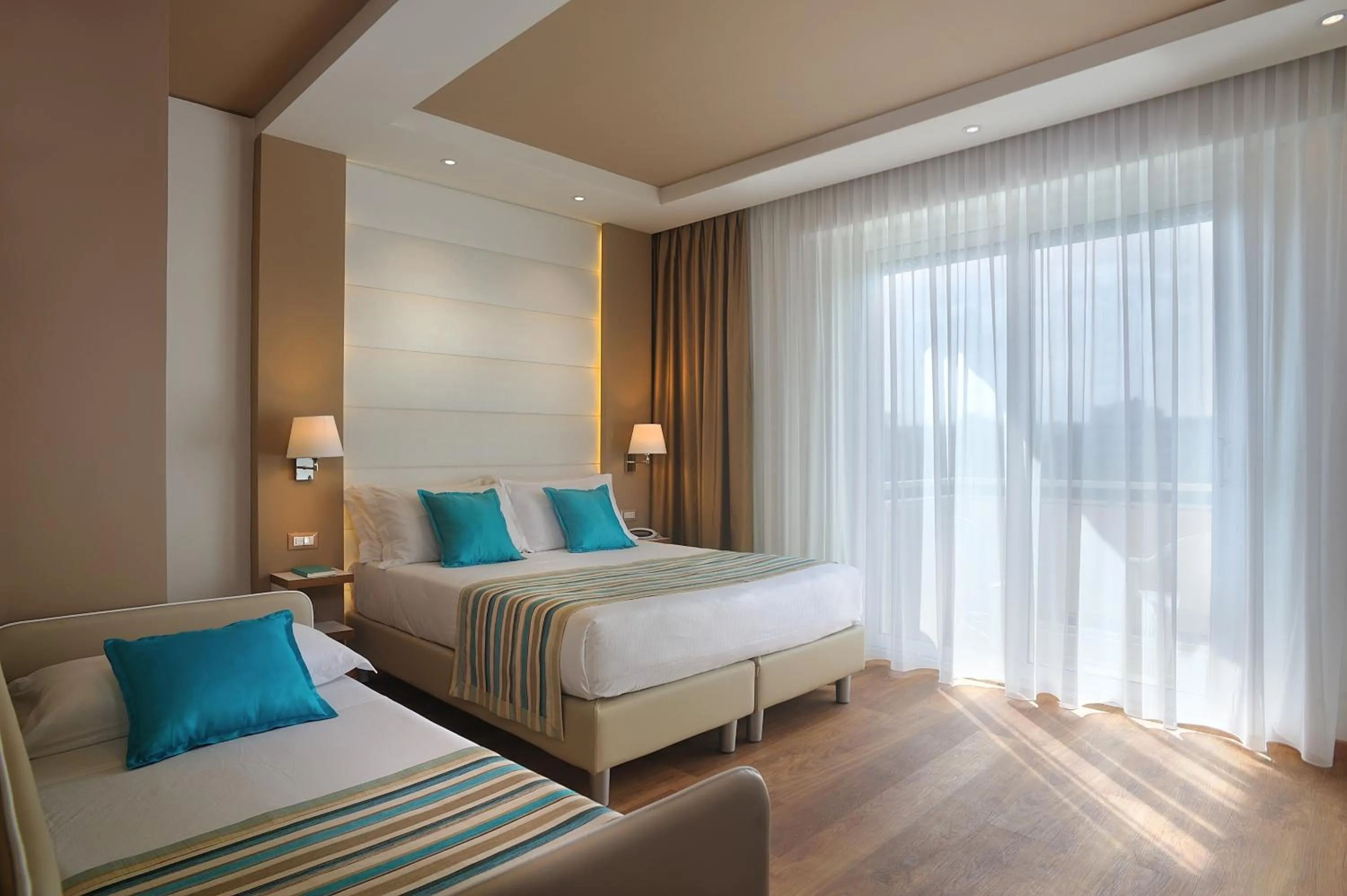 Bedroom, Bed in Hotel Concord - Nel cuore di Riccione