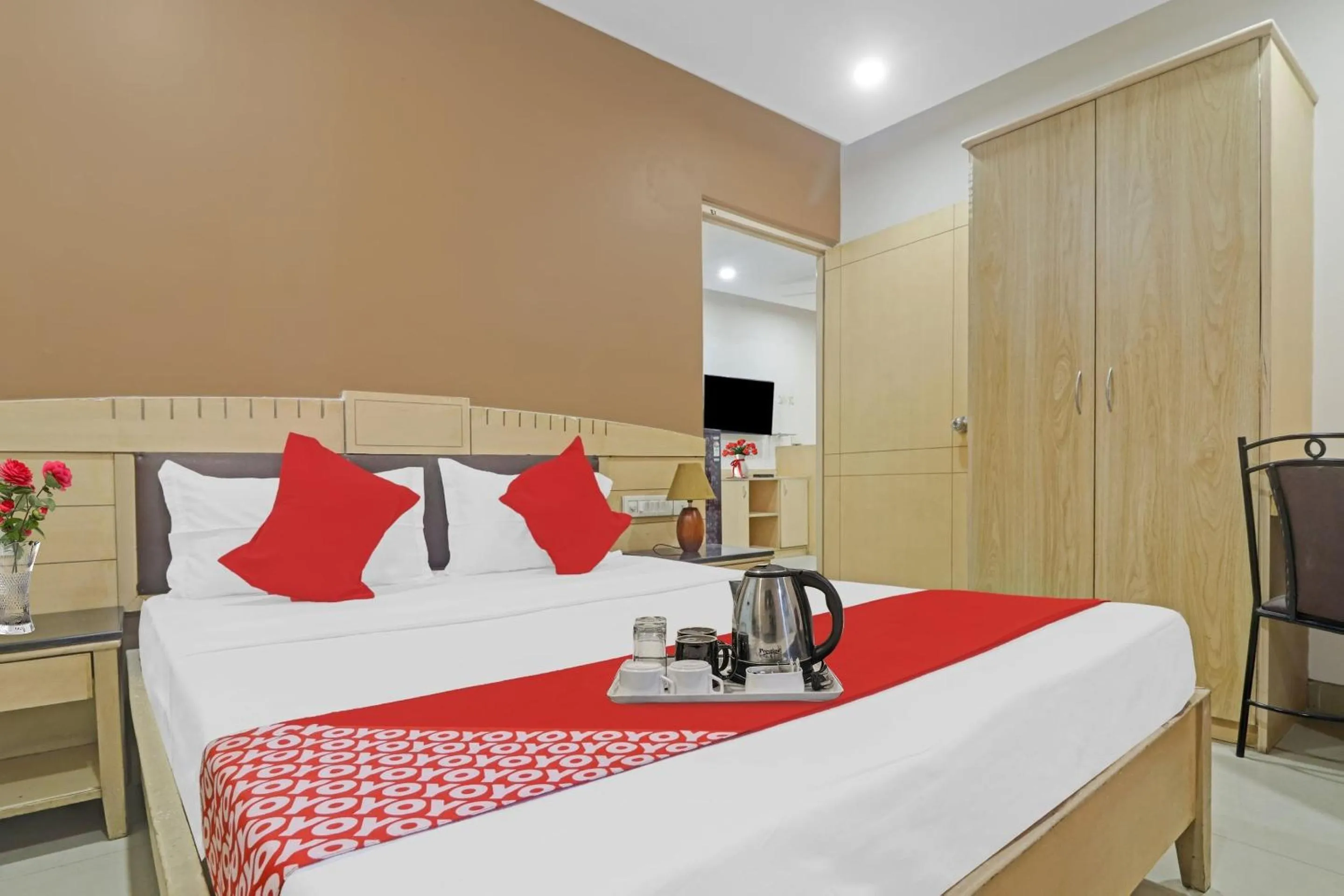 Bedroom, Bed in Hotel O Padmini Near Lakdikapool Metro Station