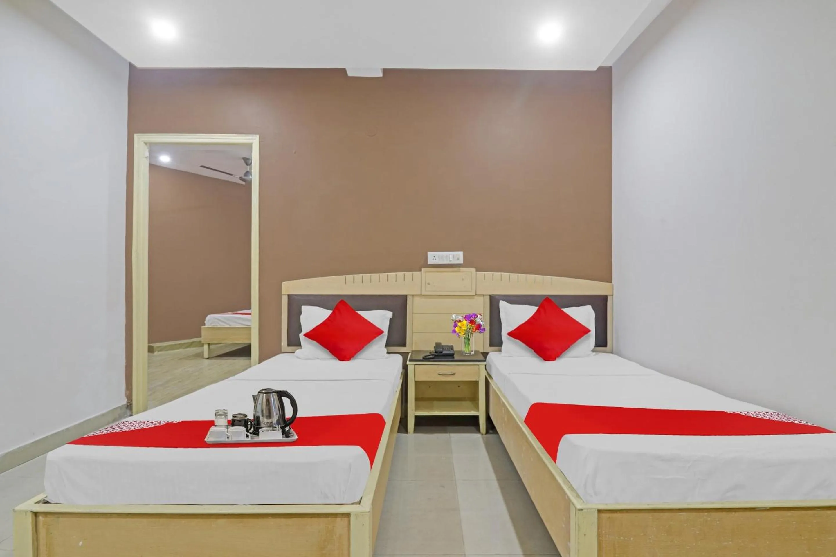 Bedroom, Bed in Hotel O Padmini Near Lakdikapool Metro Station
