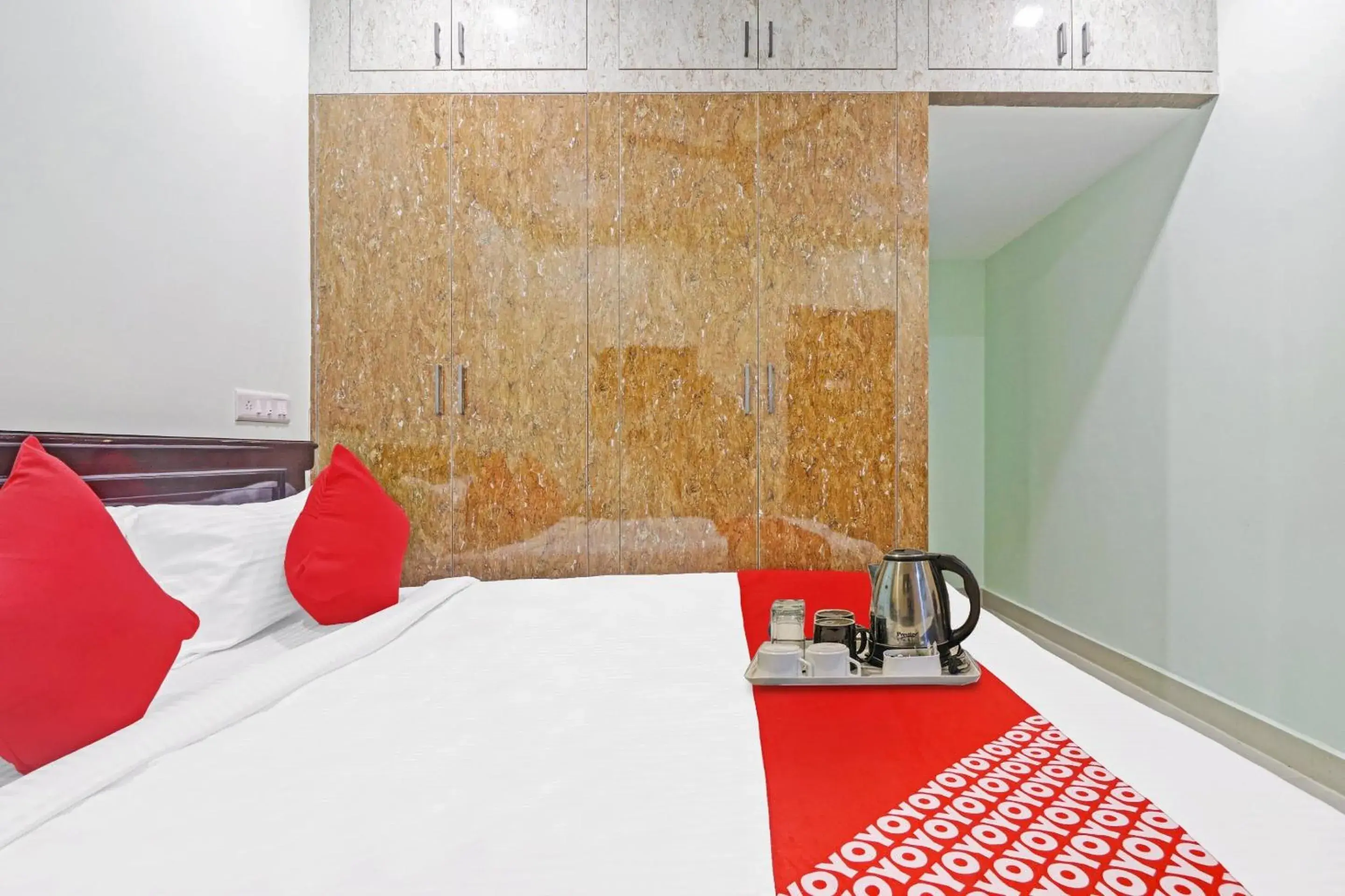 Bedroom, Bed in Hotel O Hanuma Residency Bedroom, Bed in Hotel O Hanuma Residency