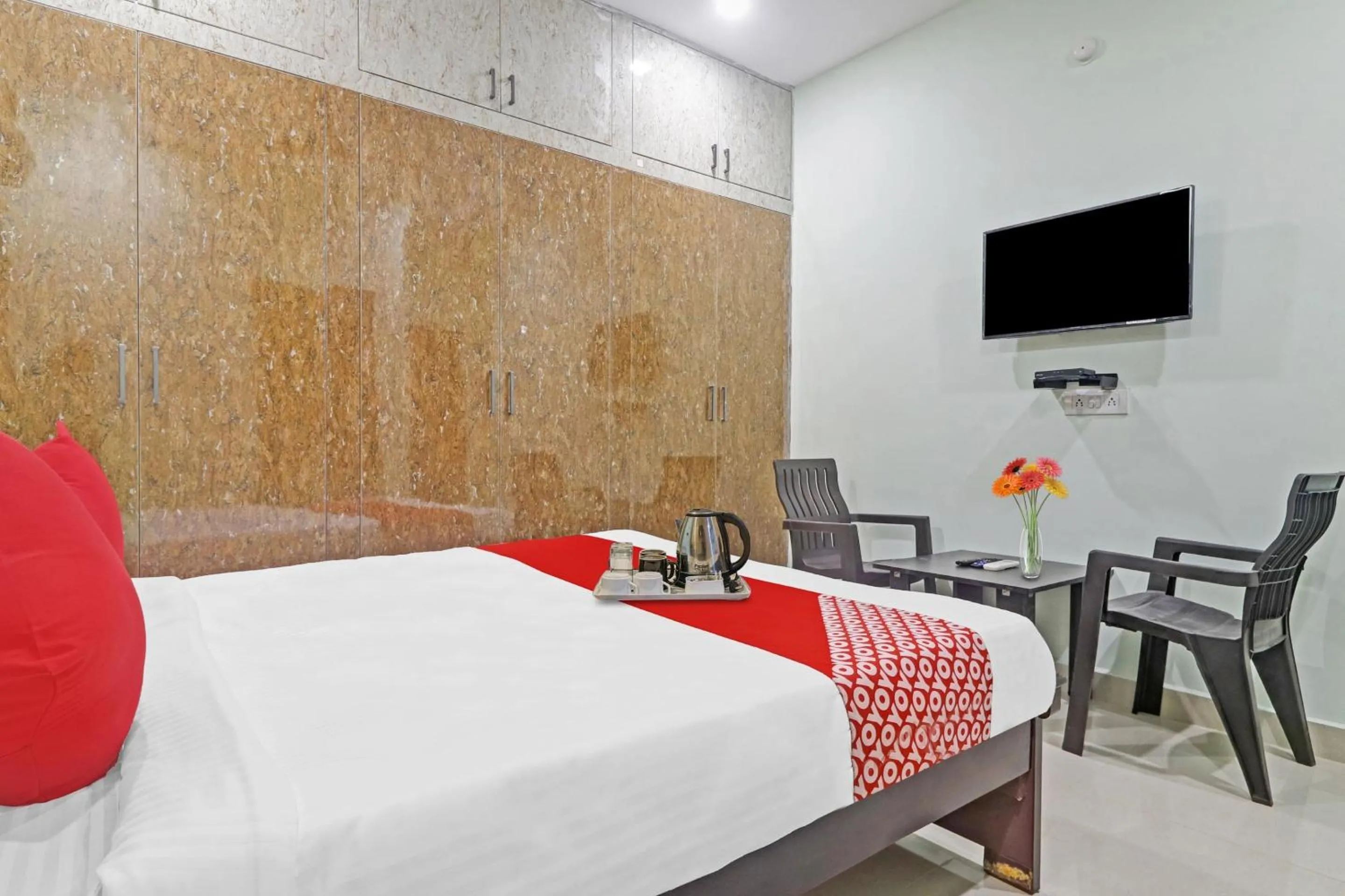 Bedroom, Bed in Hotel O Hanuma Residency