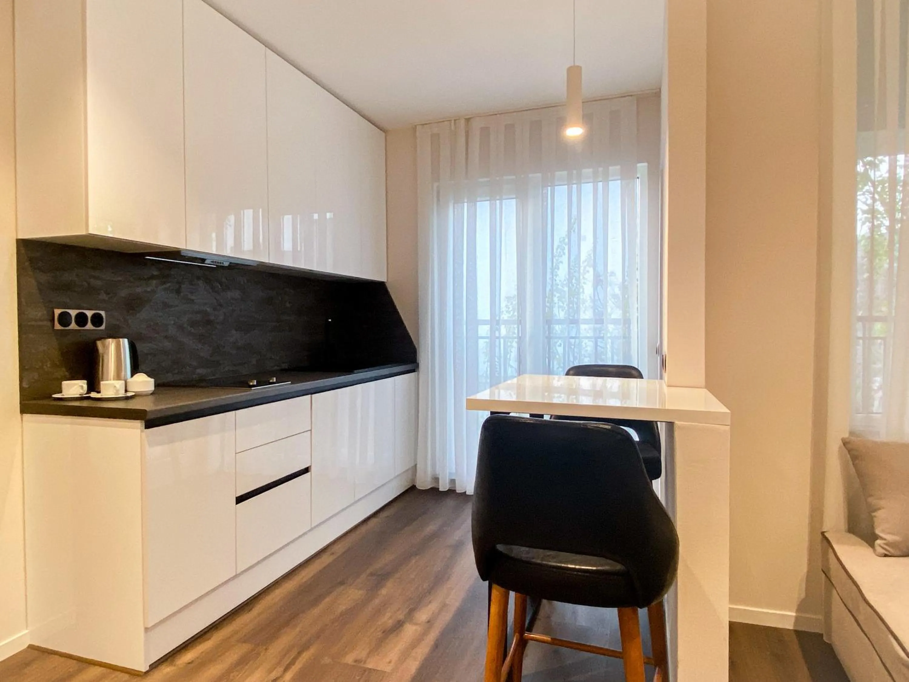 Kitchen or kitchenette in Golden Horn Apart Hotel