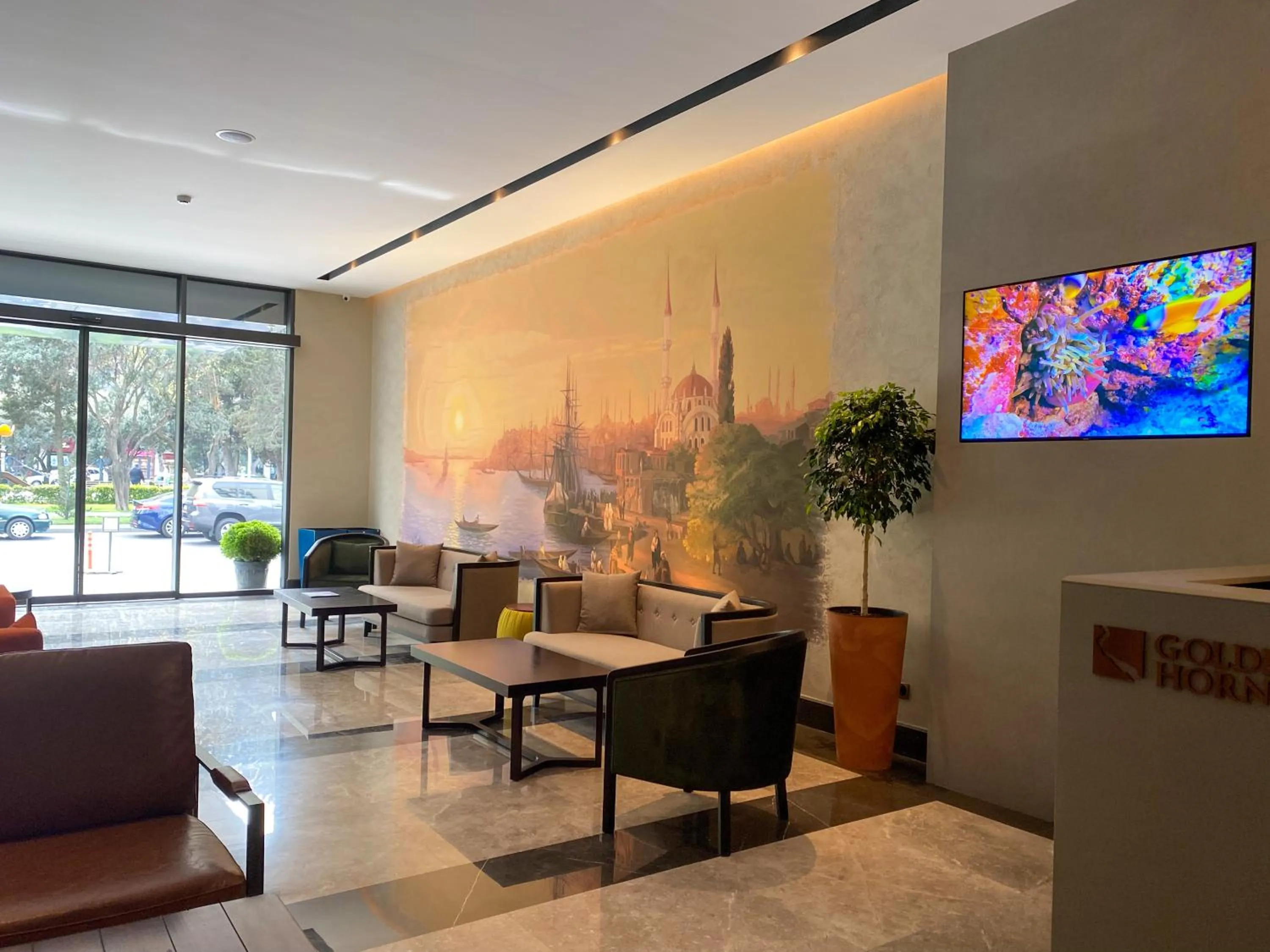 Lobby or reception in Golden Horn Apart Hotel