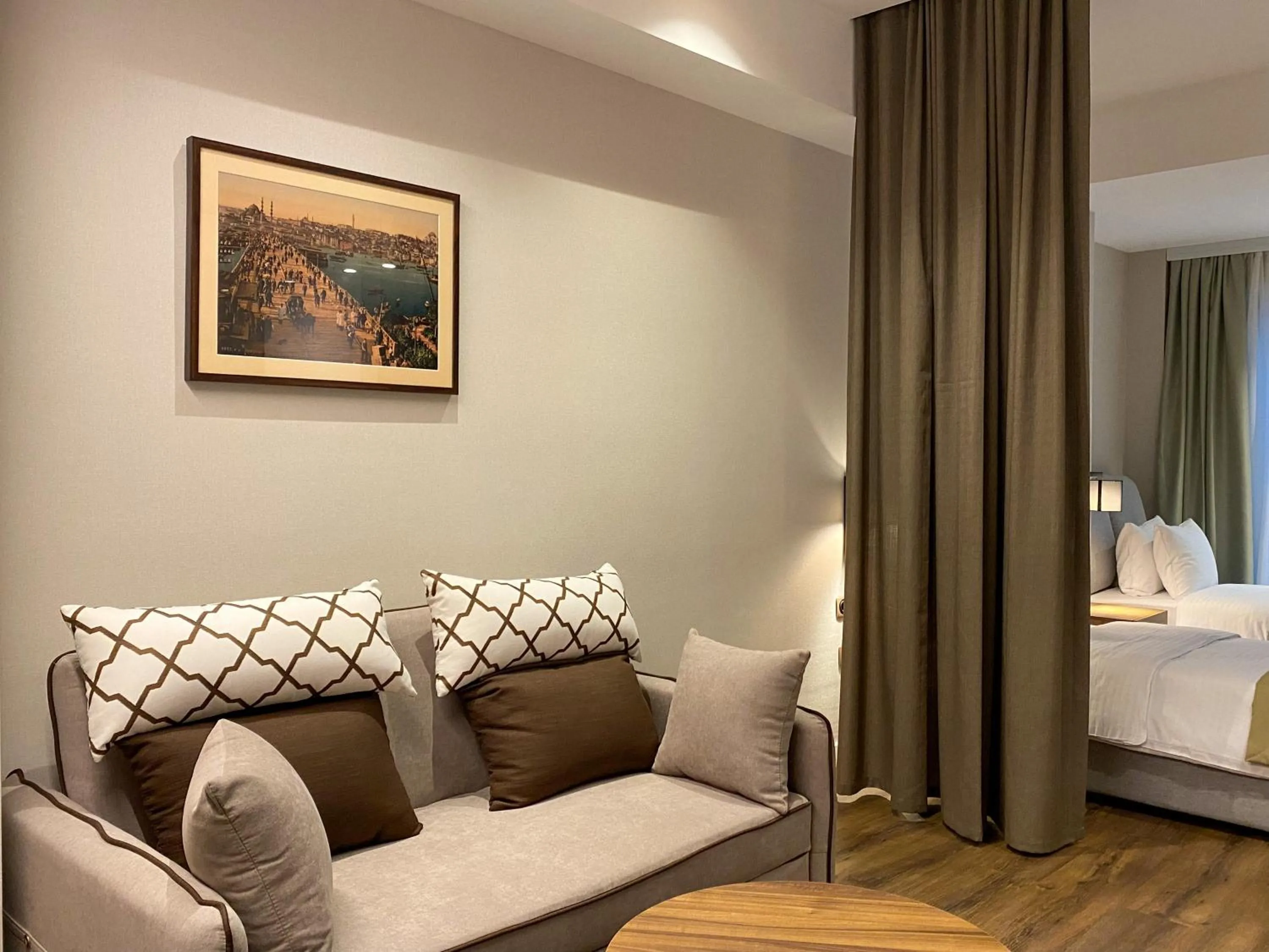 View (from property/room), Bed in Golden Horn Apart Hotel