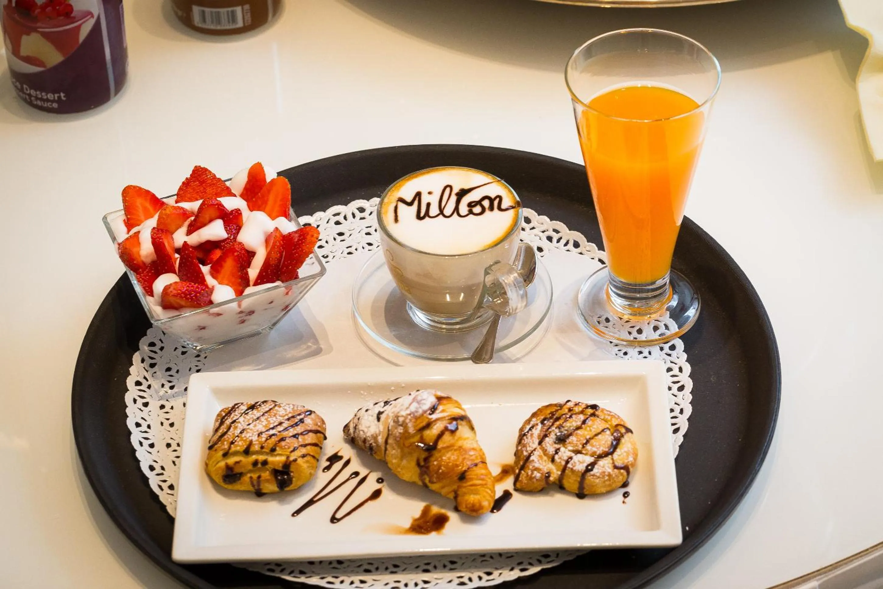 Food and drinks in Hotel Milton Roma