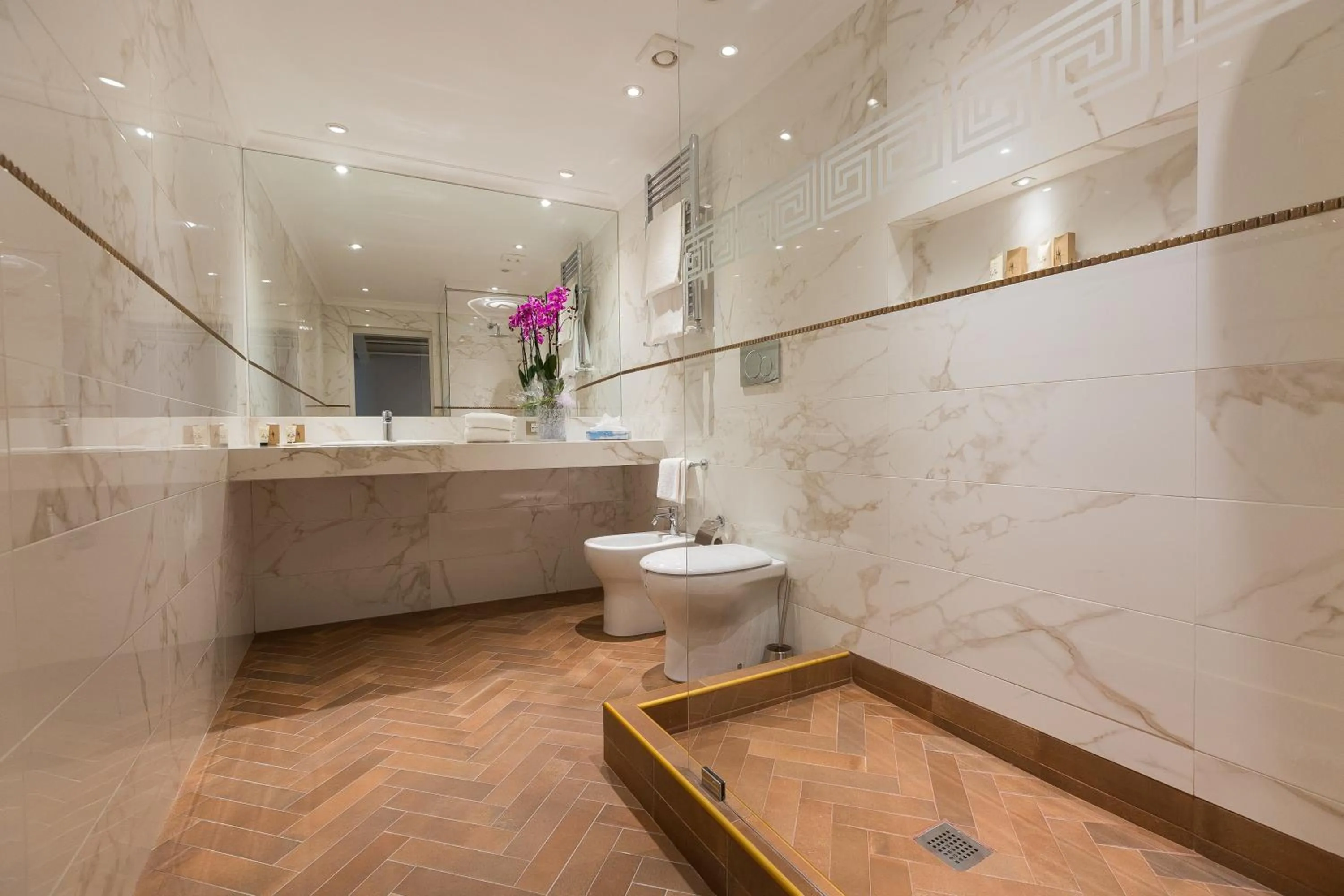 Toilet in Hotel Milton Roma