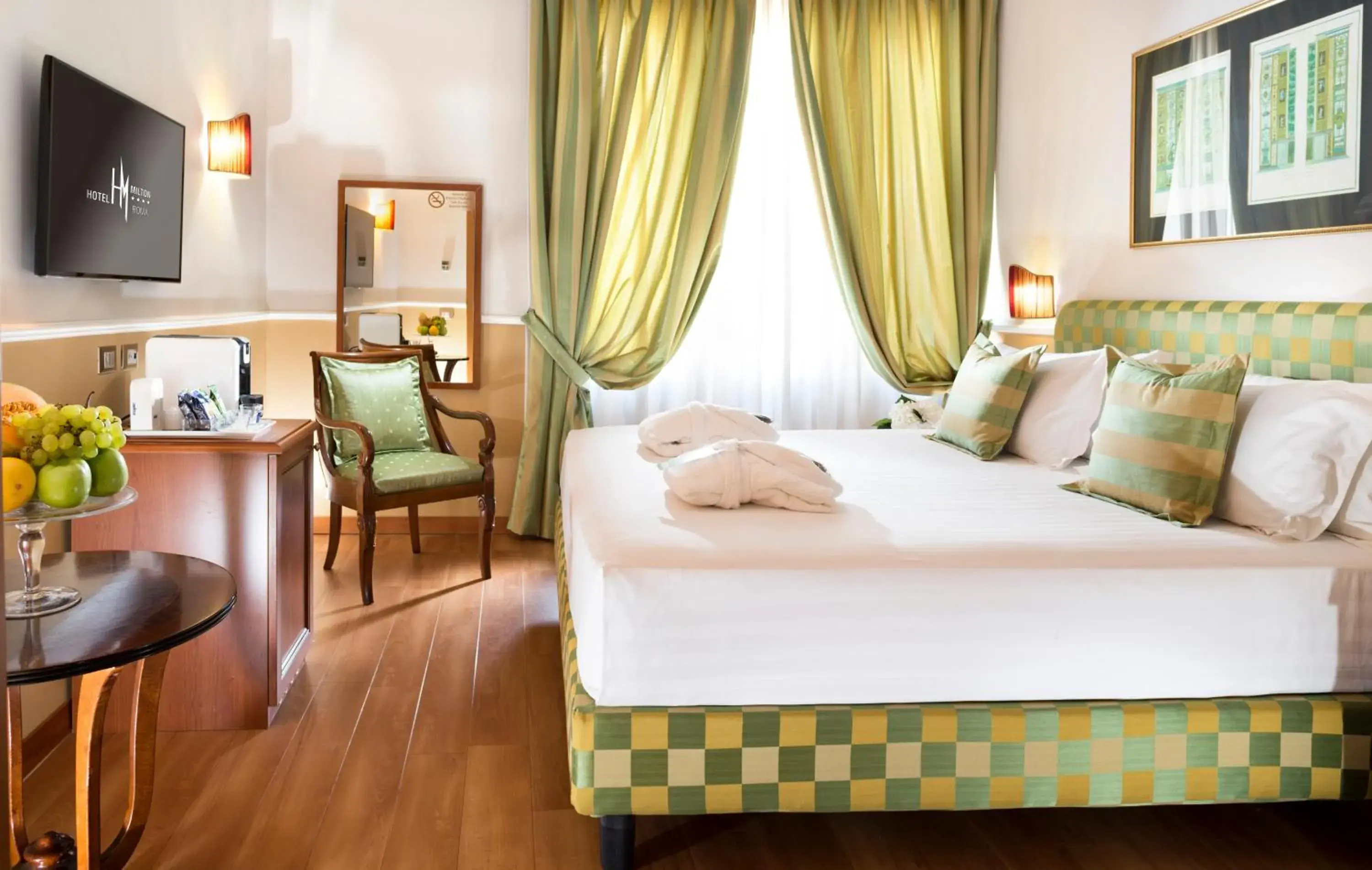 Bed in Hotel Milton Roma Bed in Hotel Milton Roma