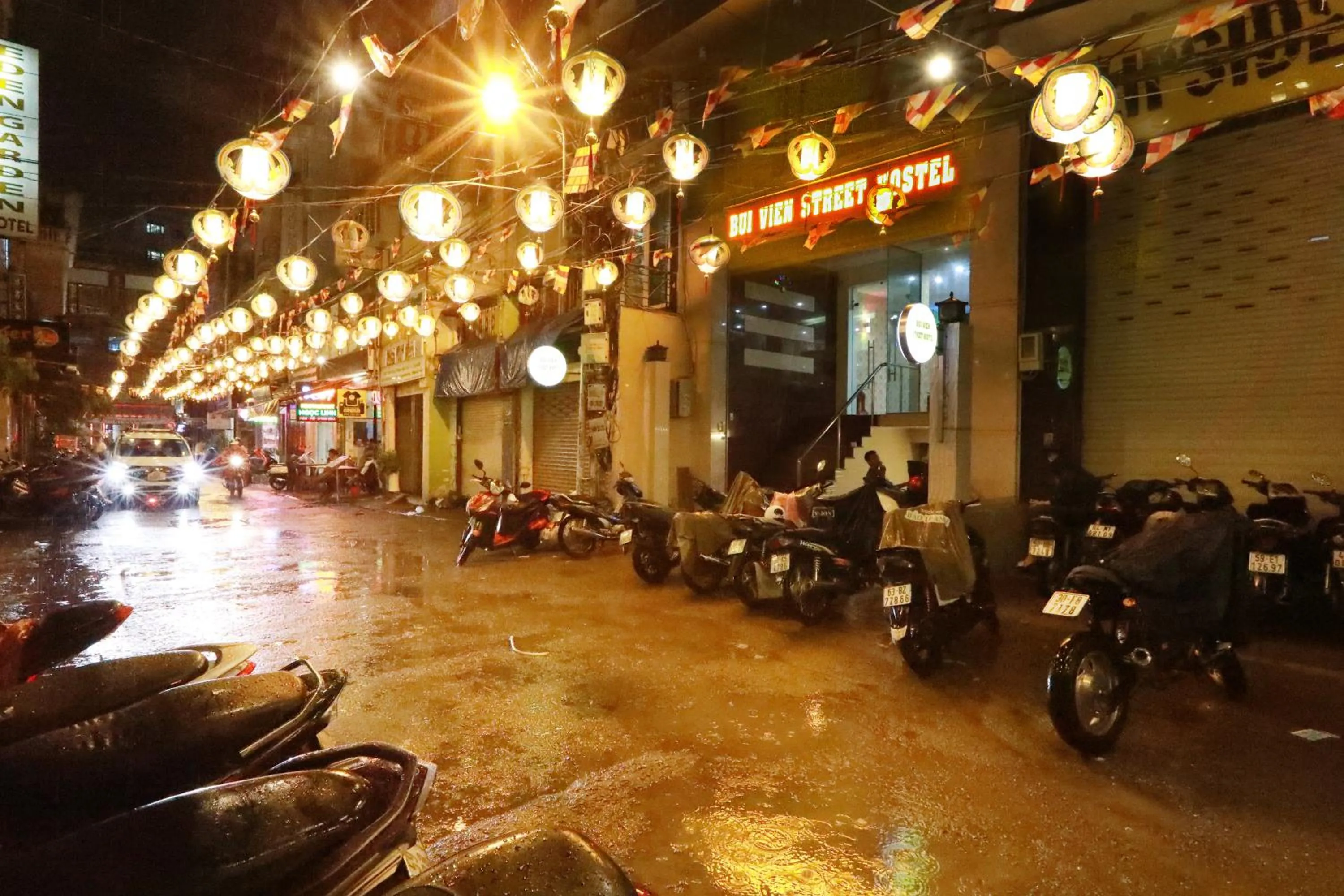 Neighbourhood in Bui Vien Street Hostel