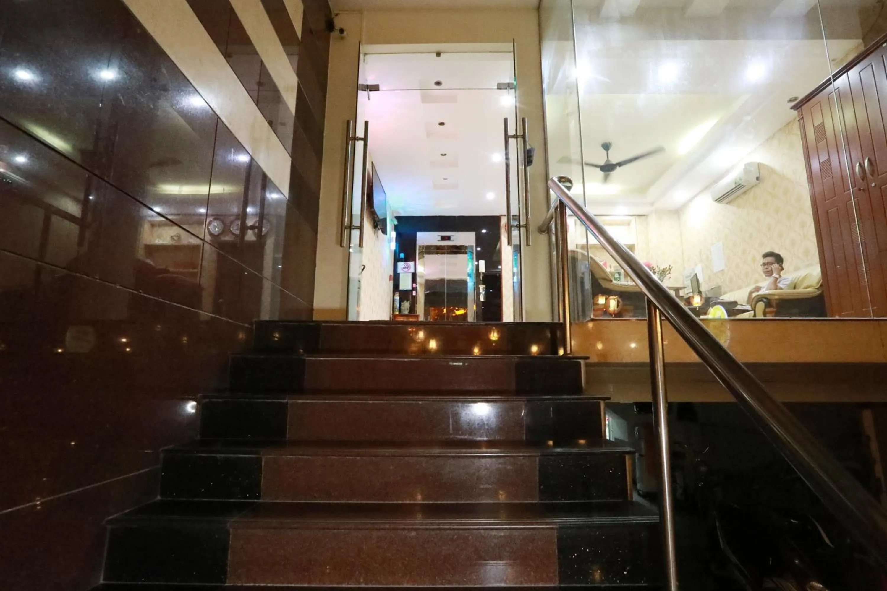 Facade/entrance in Bui Vien Street Hostel