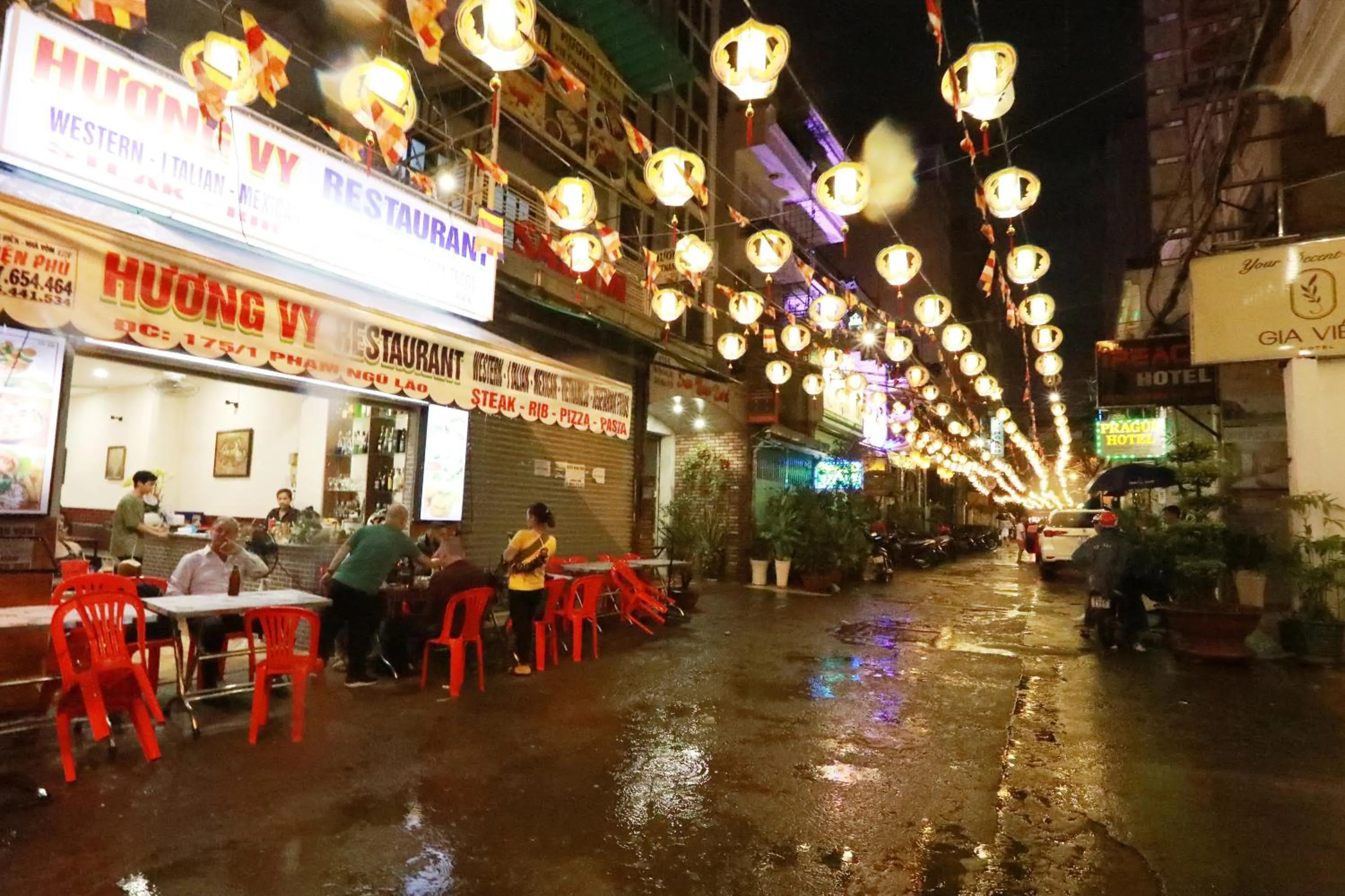 Neighbourhood in Bui Vien Street Hostel