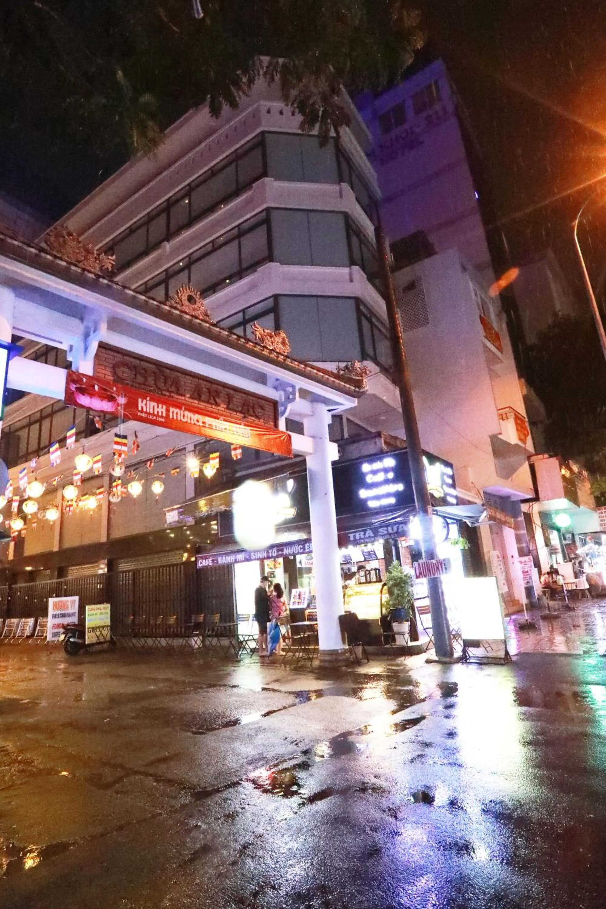 Facade/entrance in Bui Vien Street Hostel