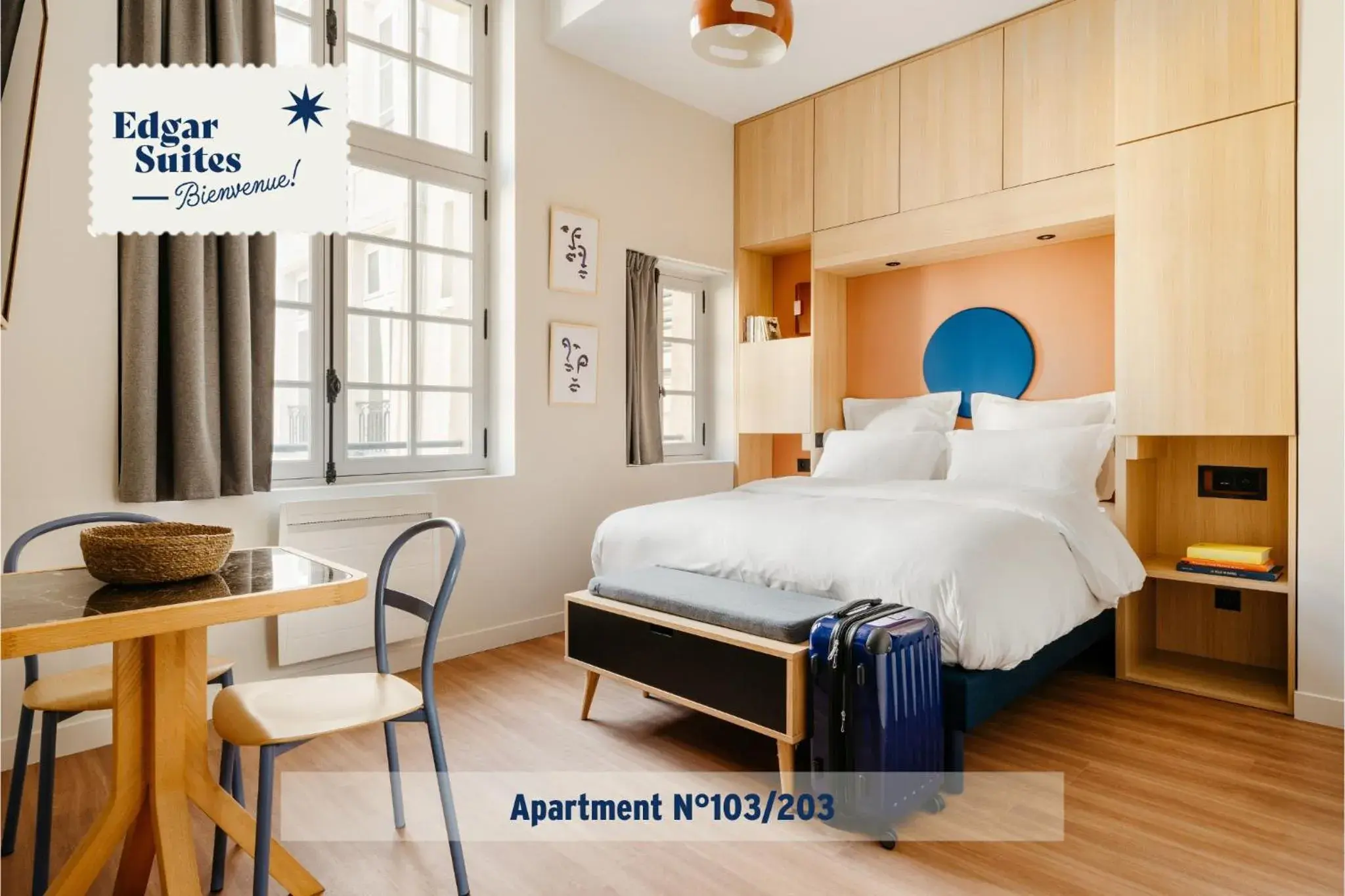 Bed in Edgar Suites Louvre - Jour Bed in Edgar Suites Louvre - Jour