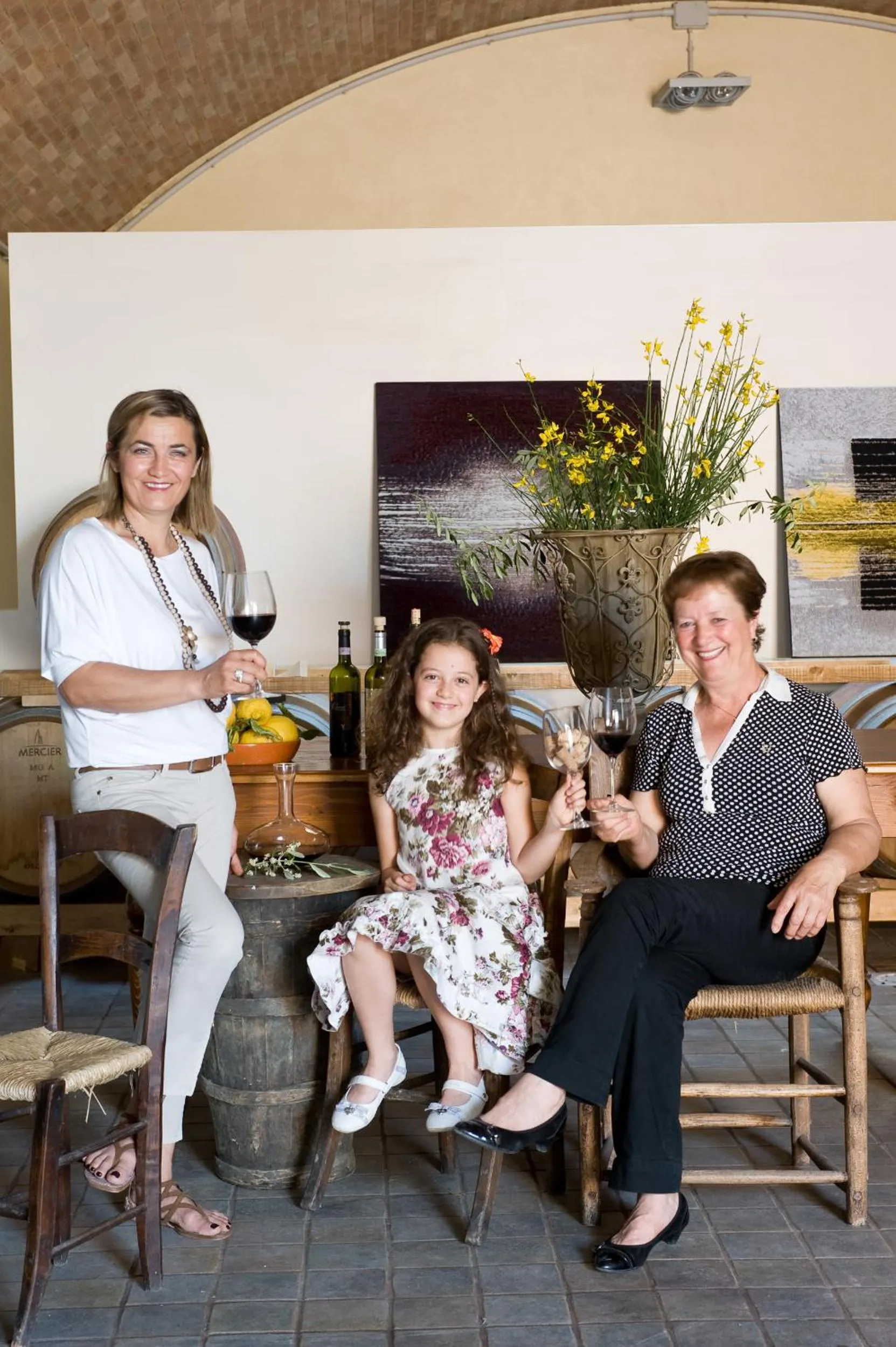 Family in Poderi Arcangelo