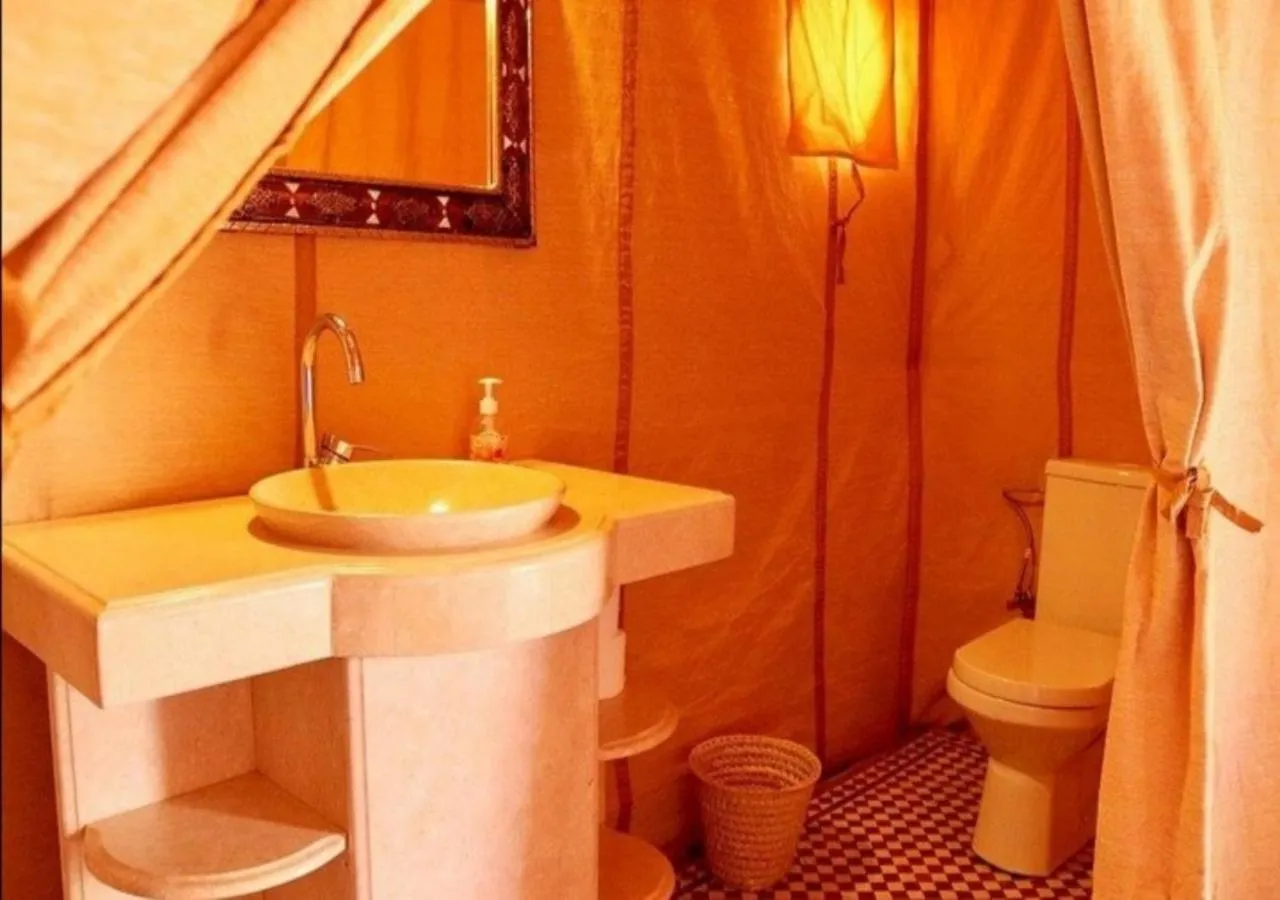 Bathroom in Merzouga experience camping