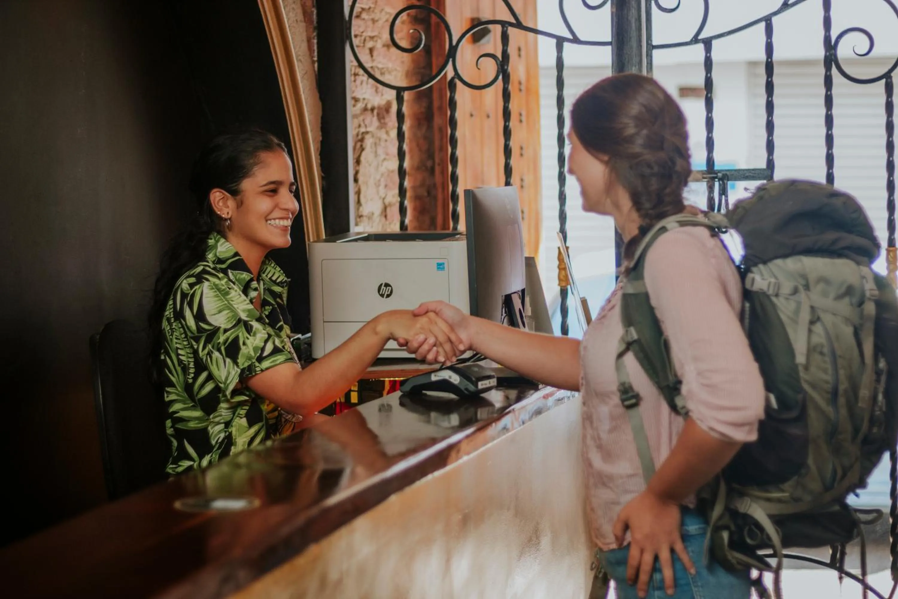 Staff in Seven Nights Hostel Cartagena