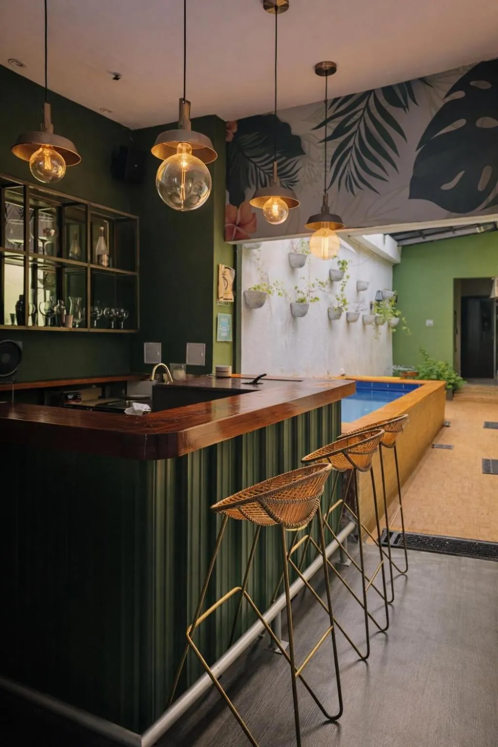Swimming pool in Seven Nights Hostel Cartagena