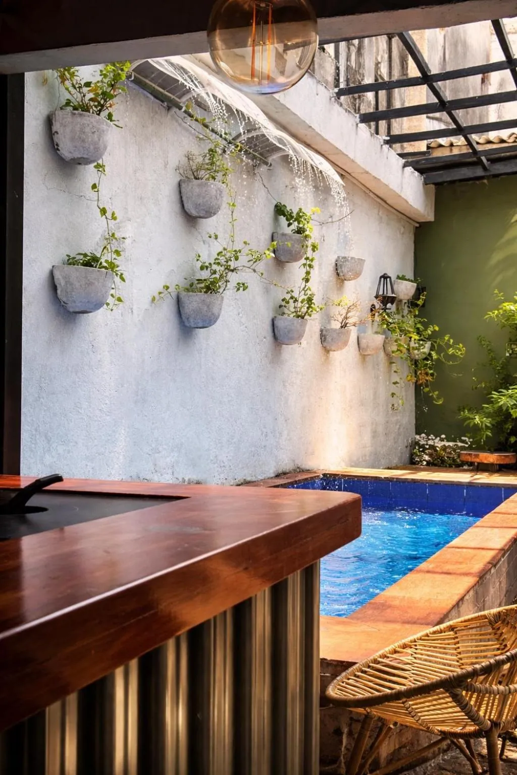 Swimming pool in Seven Nights Hostel Cartagena