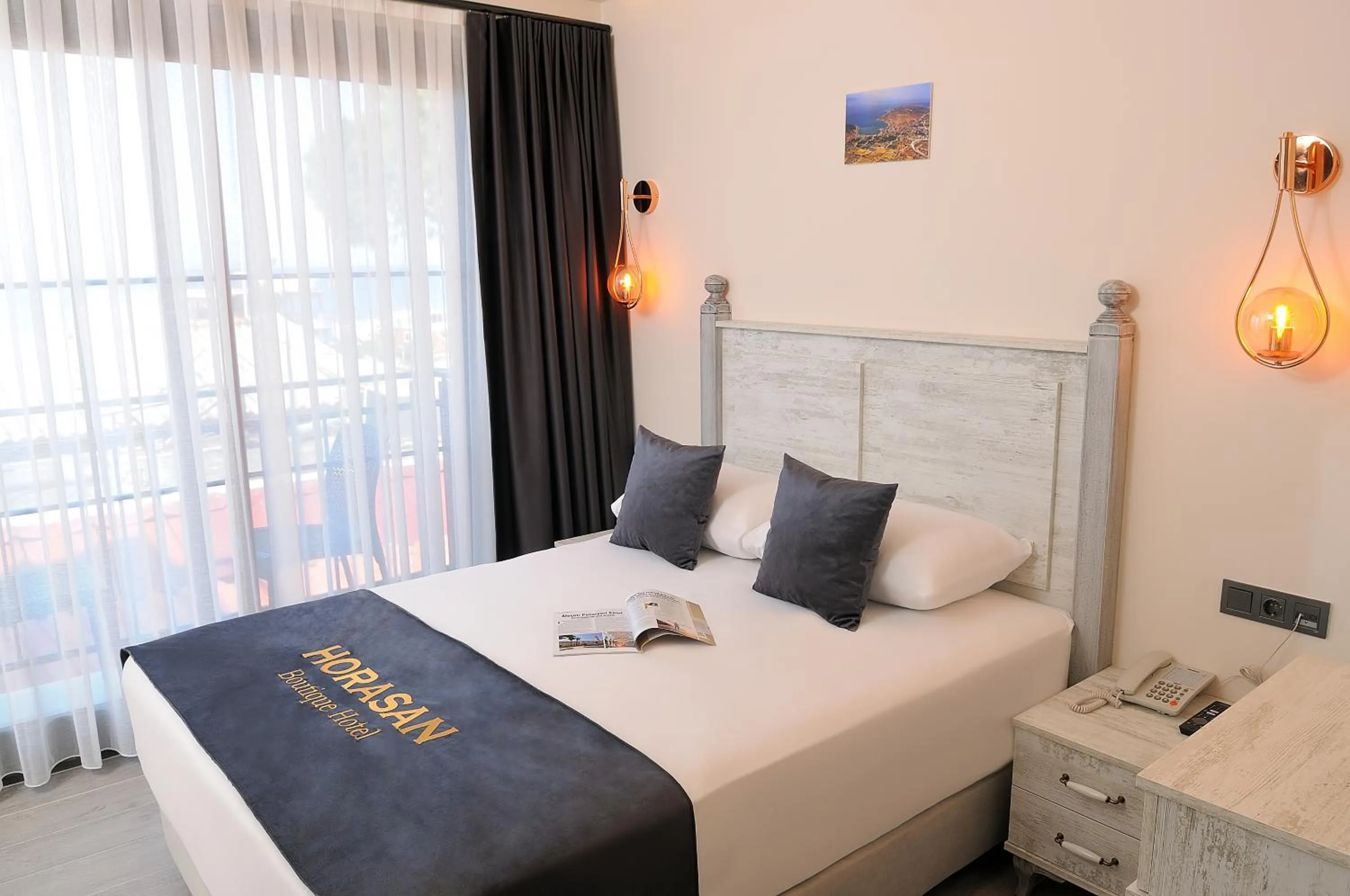 Bed in Horasan Hotel