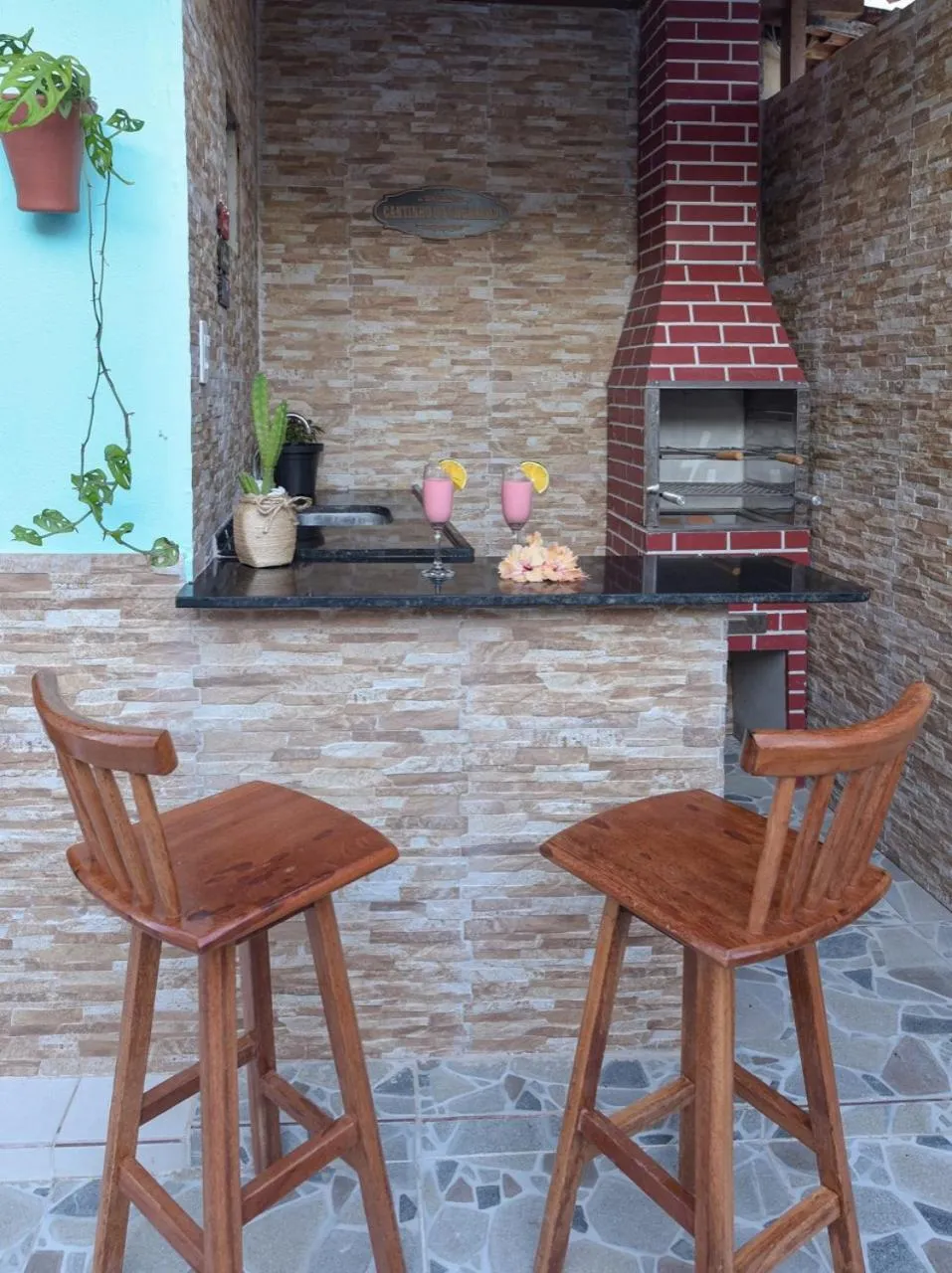 BBQ facilities in Pousada Aconchego do Maraca