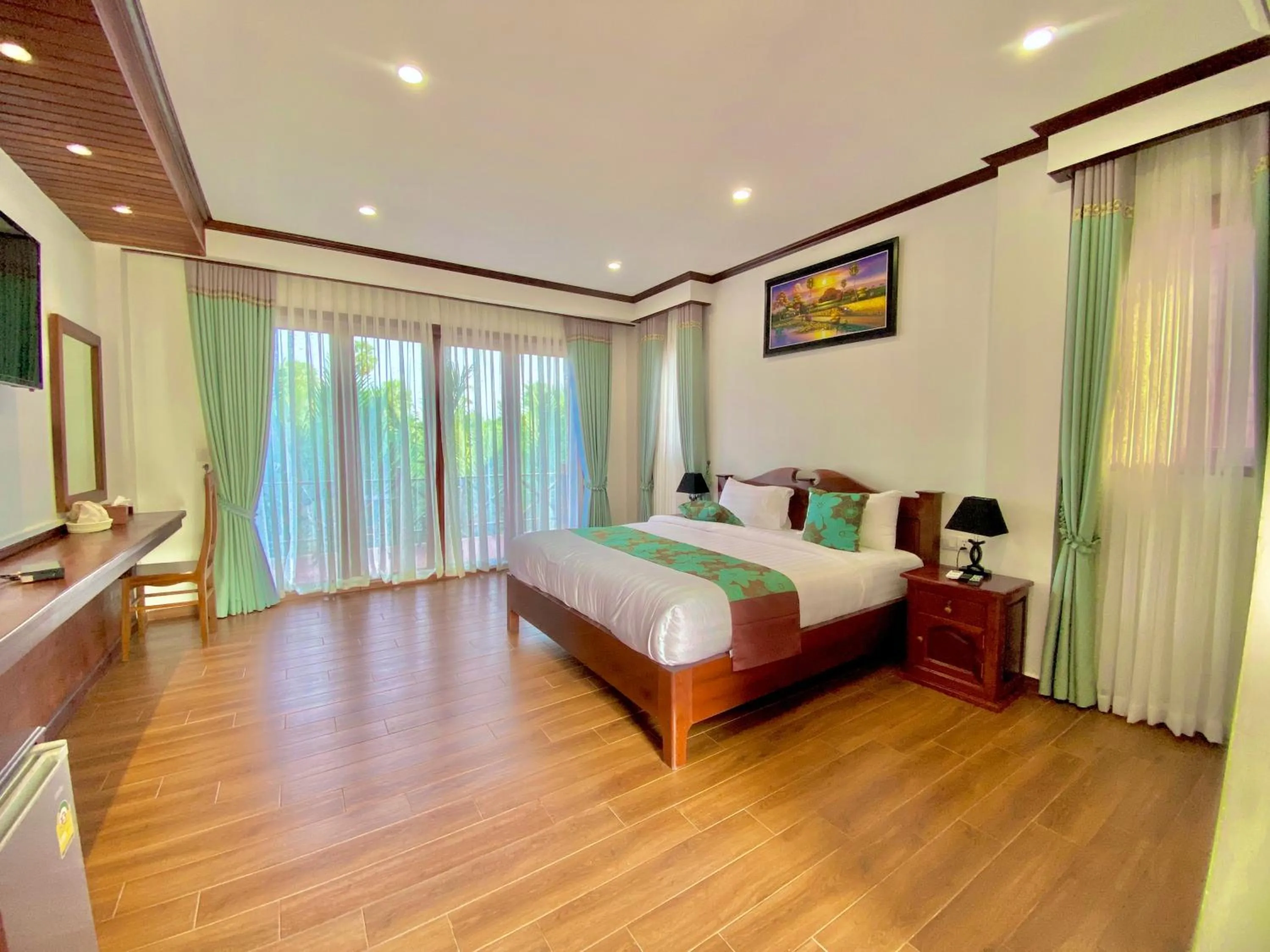 Bed in Lodge Moni Essara Kampot