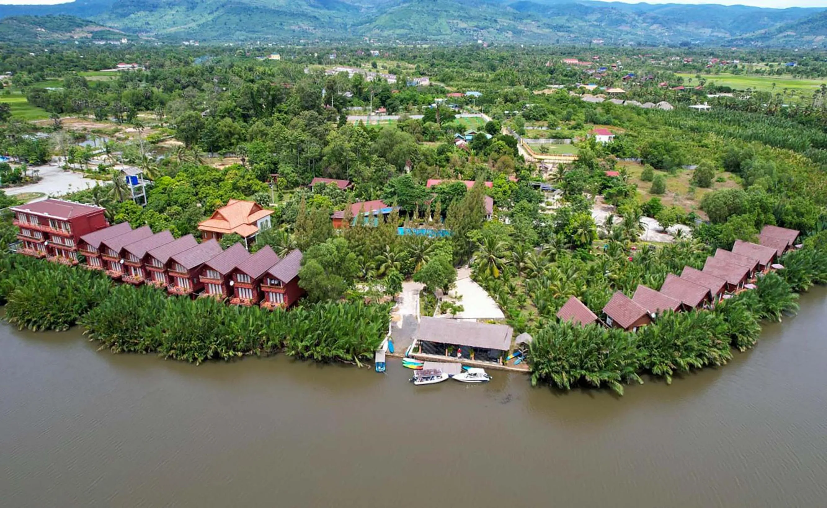Bird's eye view in Lodge Moni Essara Kampot