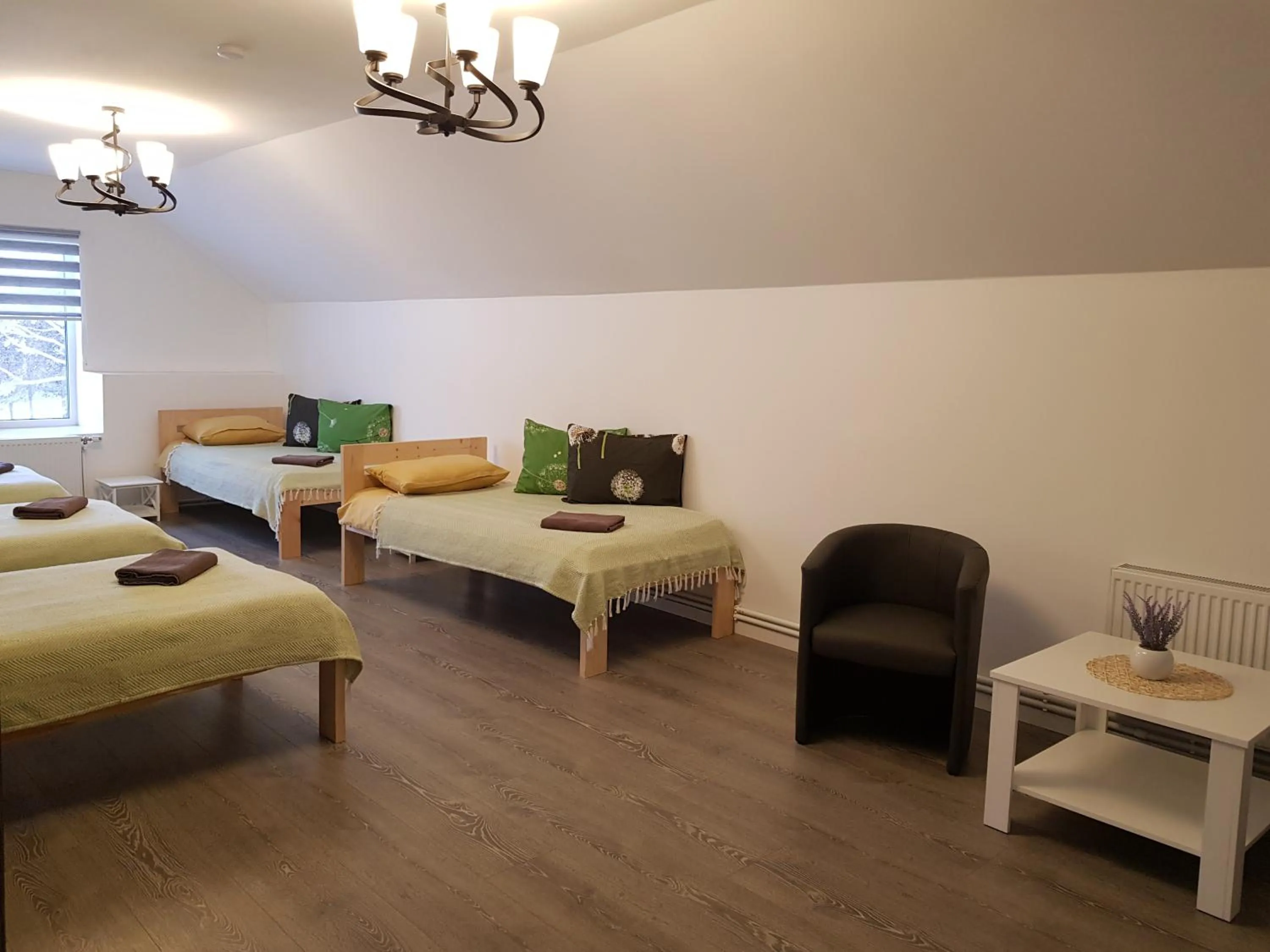 Bedroom, Bed in Viesu māja Vālodzes