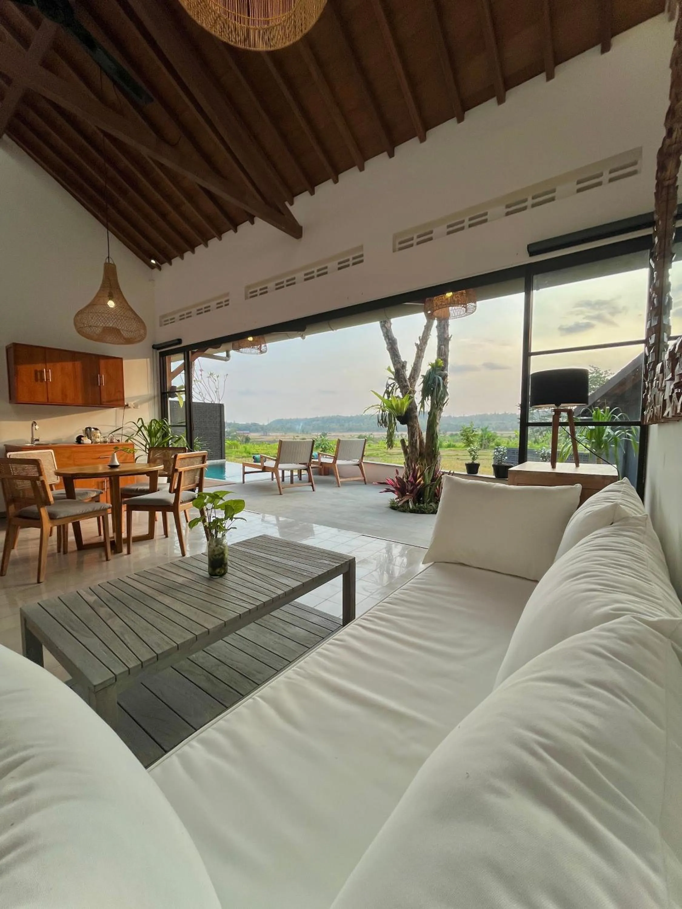 Natural landscape in boutique villa jogja senang