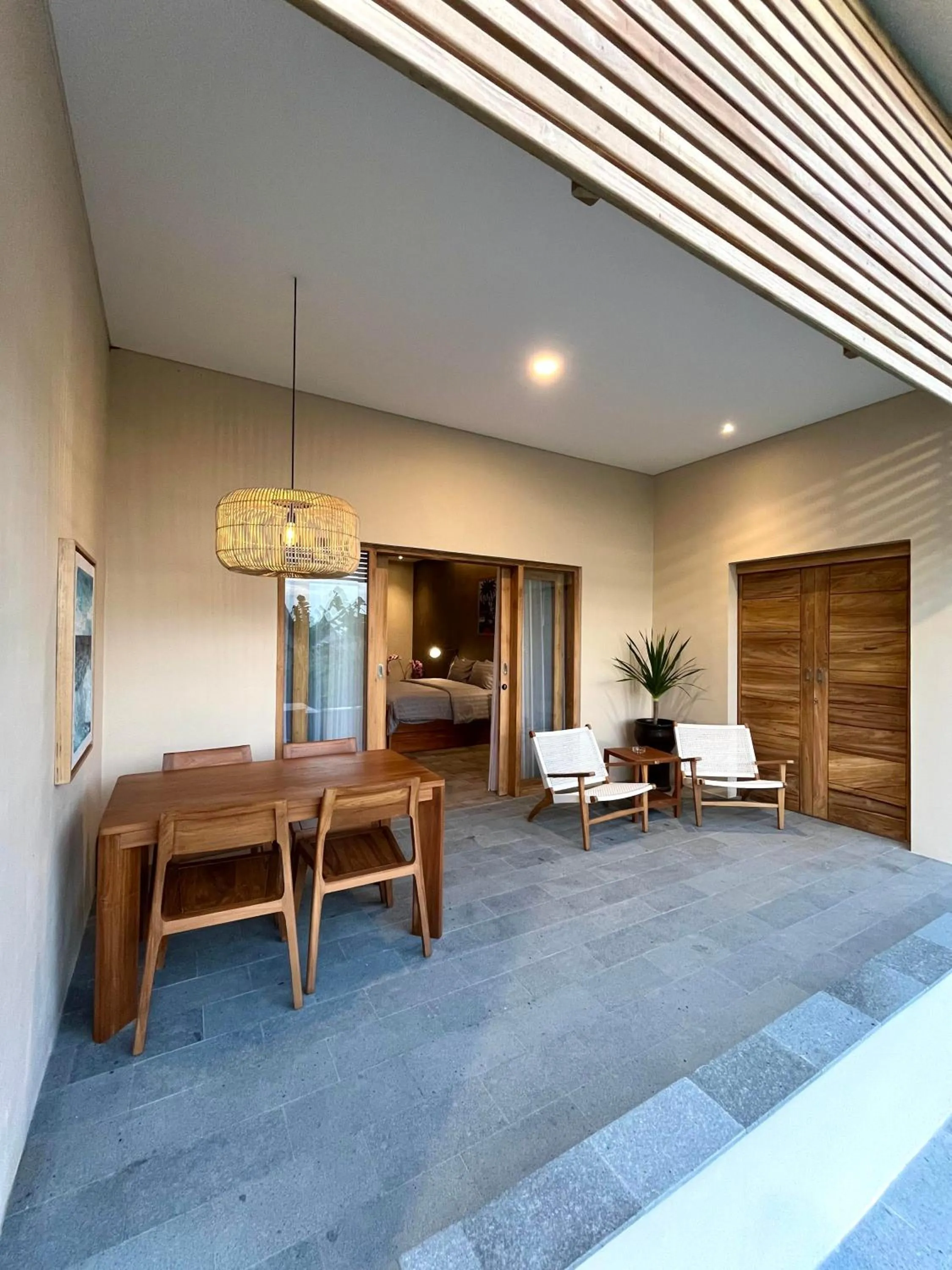 Patio in boutique villa jogja senang