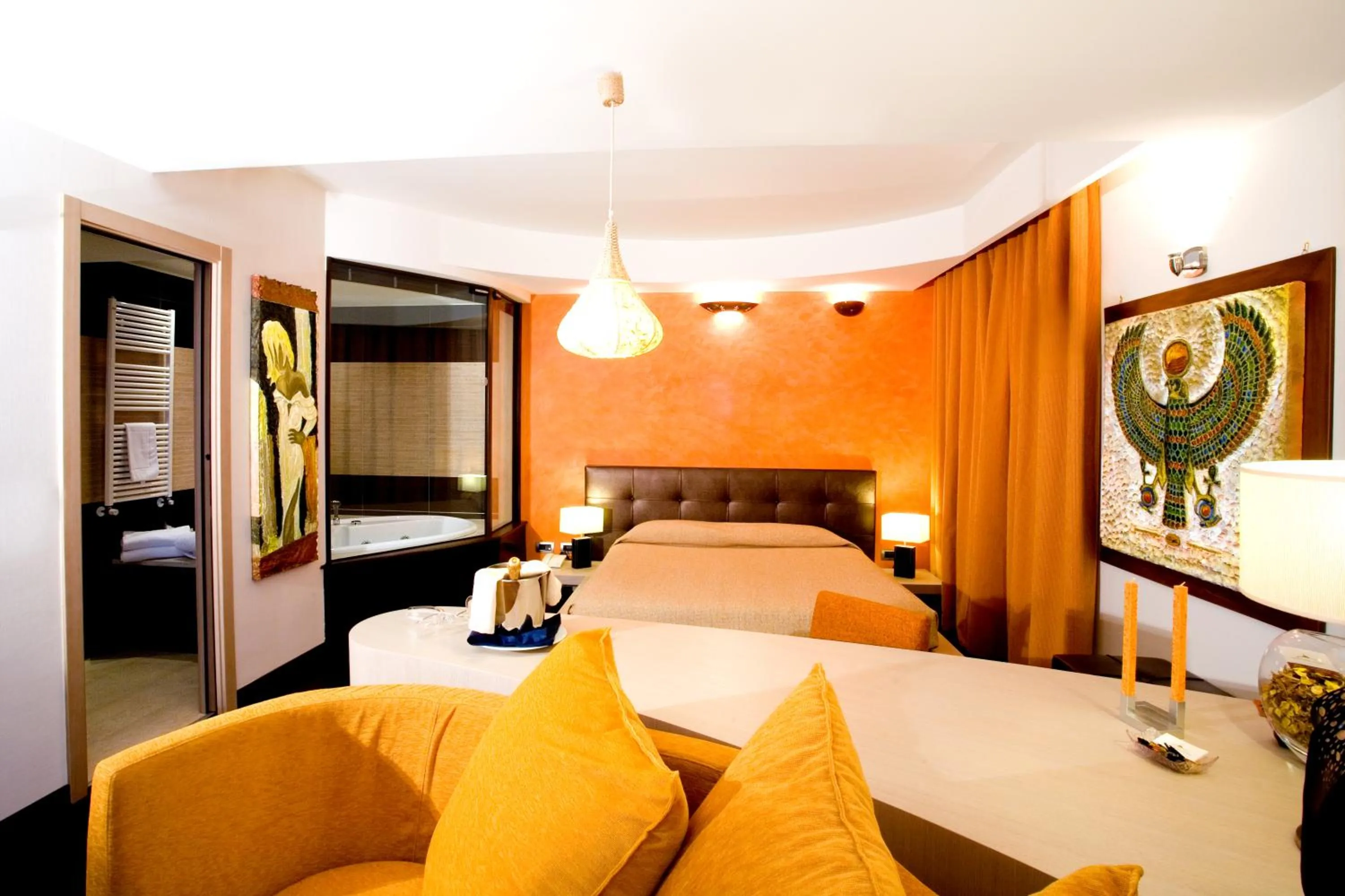 Bed in Grand Hotel Olimpo