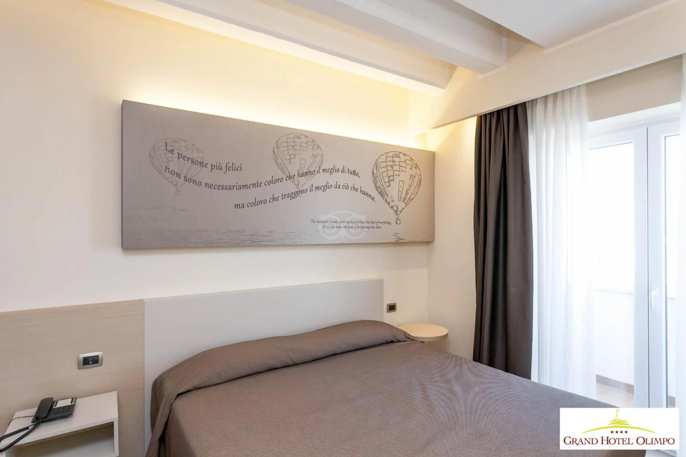 Bed in Grand Hotel Olimpo