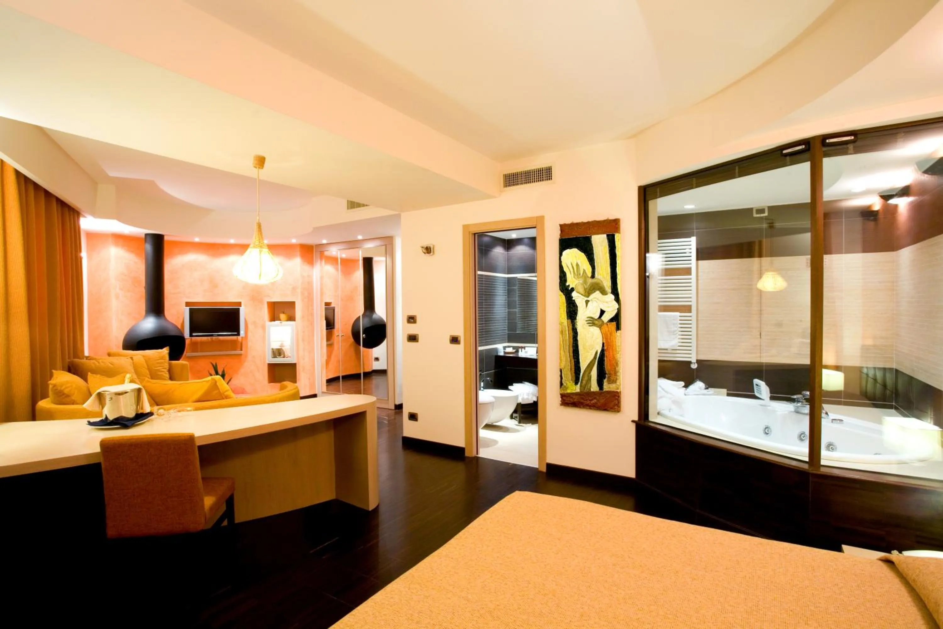 Bed in Grand Hotel Olimpo