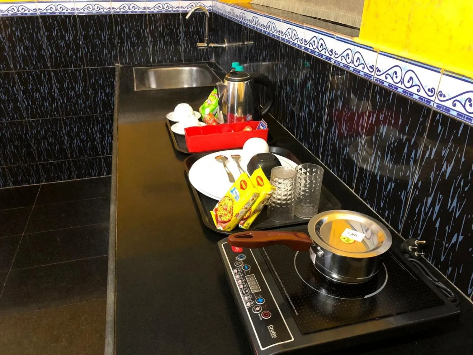 kitchen in Nature Inn Cottages