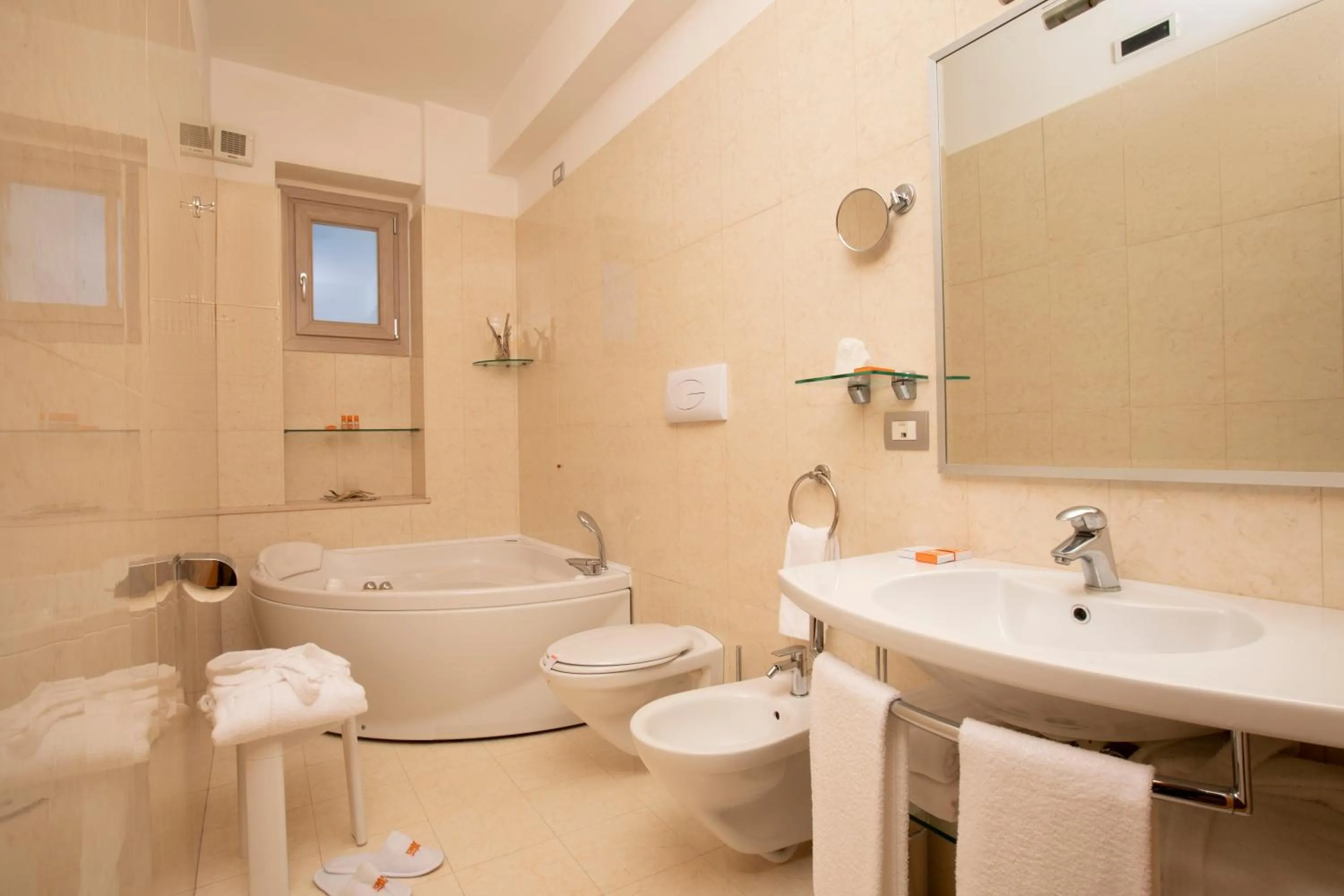 Toilet in Hotel Degli Aranci