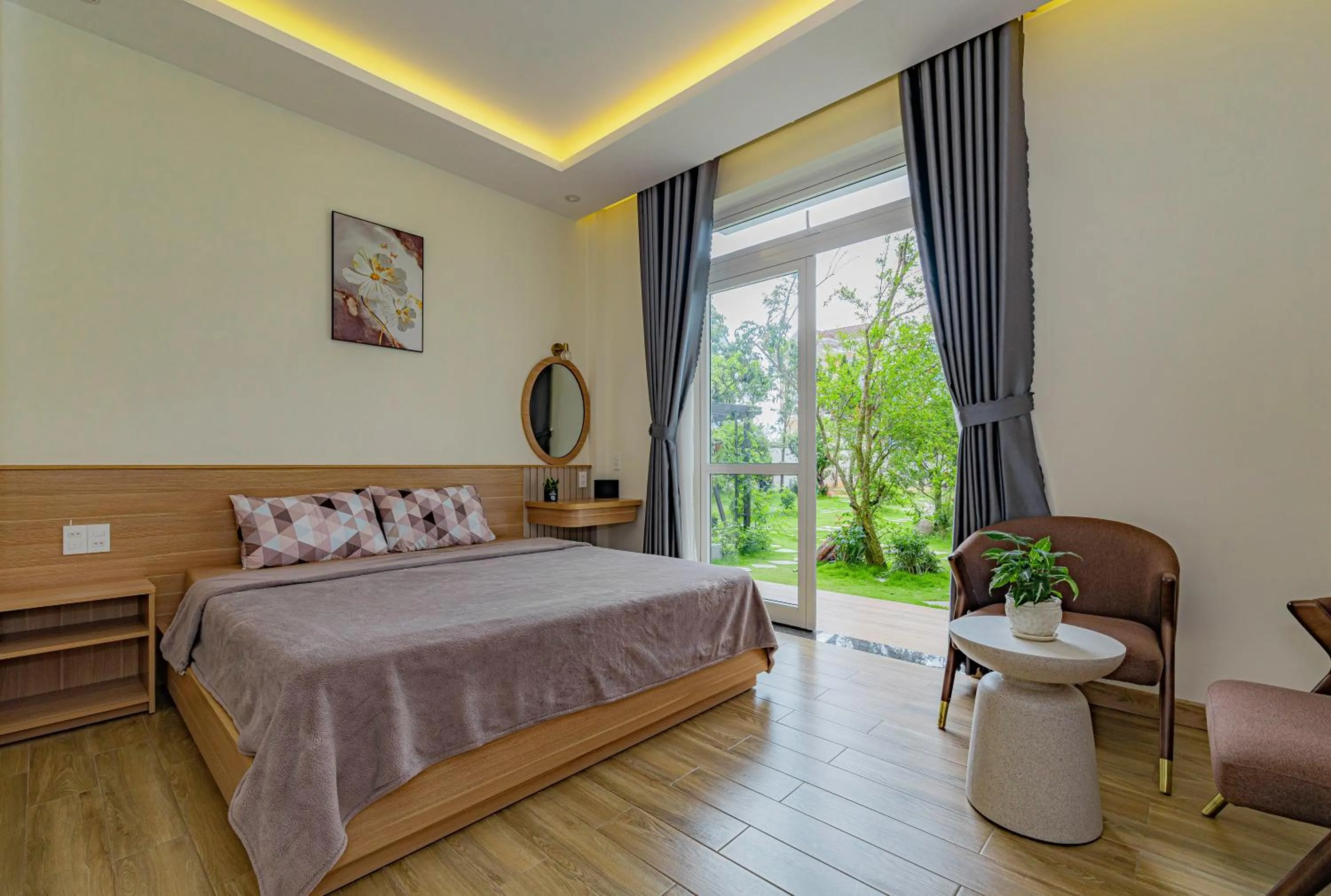 Garden, Bed in An Mai Boutique Hotel